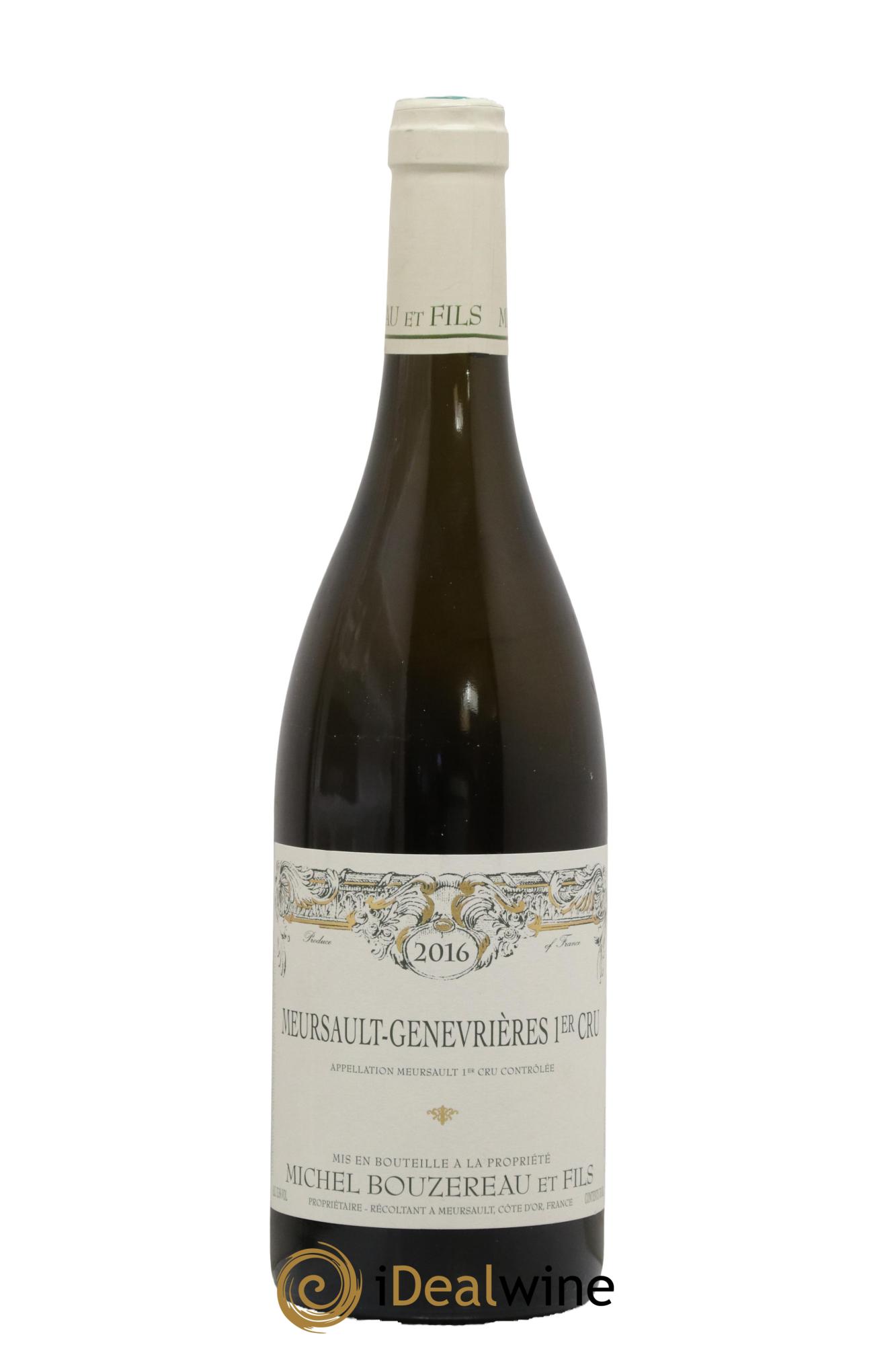 Meursault 1er Cru Les Genevrières Michel Bouzereau et Fils (Domaine) 2016 - Lot de 1 bouteille - 0
