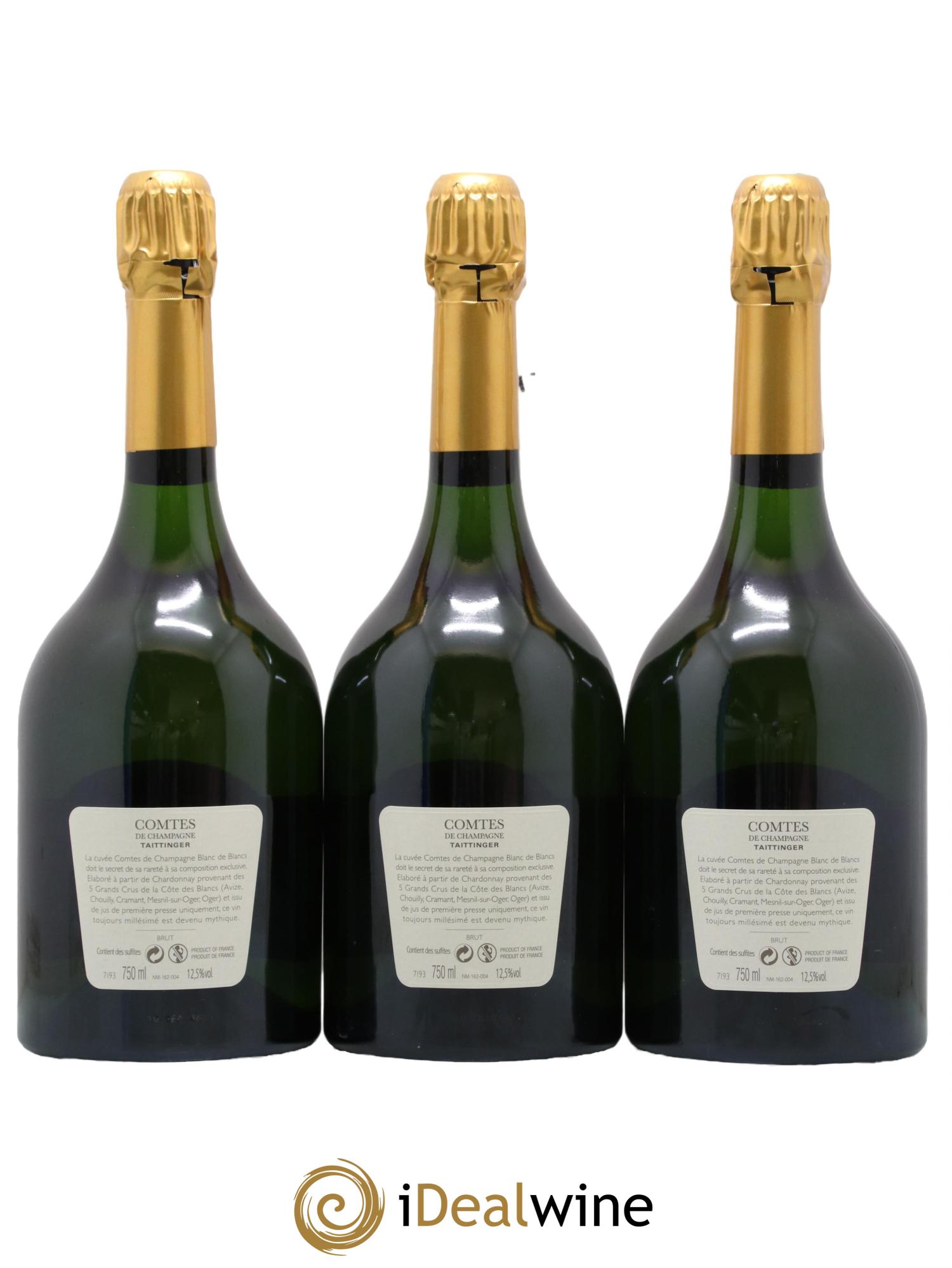Comtes de Champagne Taittinger 2008 - Lot de 3 bouteilles - 1