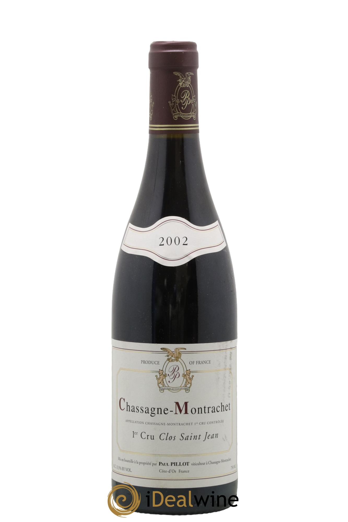 Chassagne-Montrachet 1er Cru Clos Saint-Jean Paul Pillot (Domaine) 2002 - Lotto di 1 bottiglia - 0