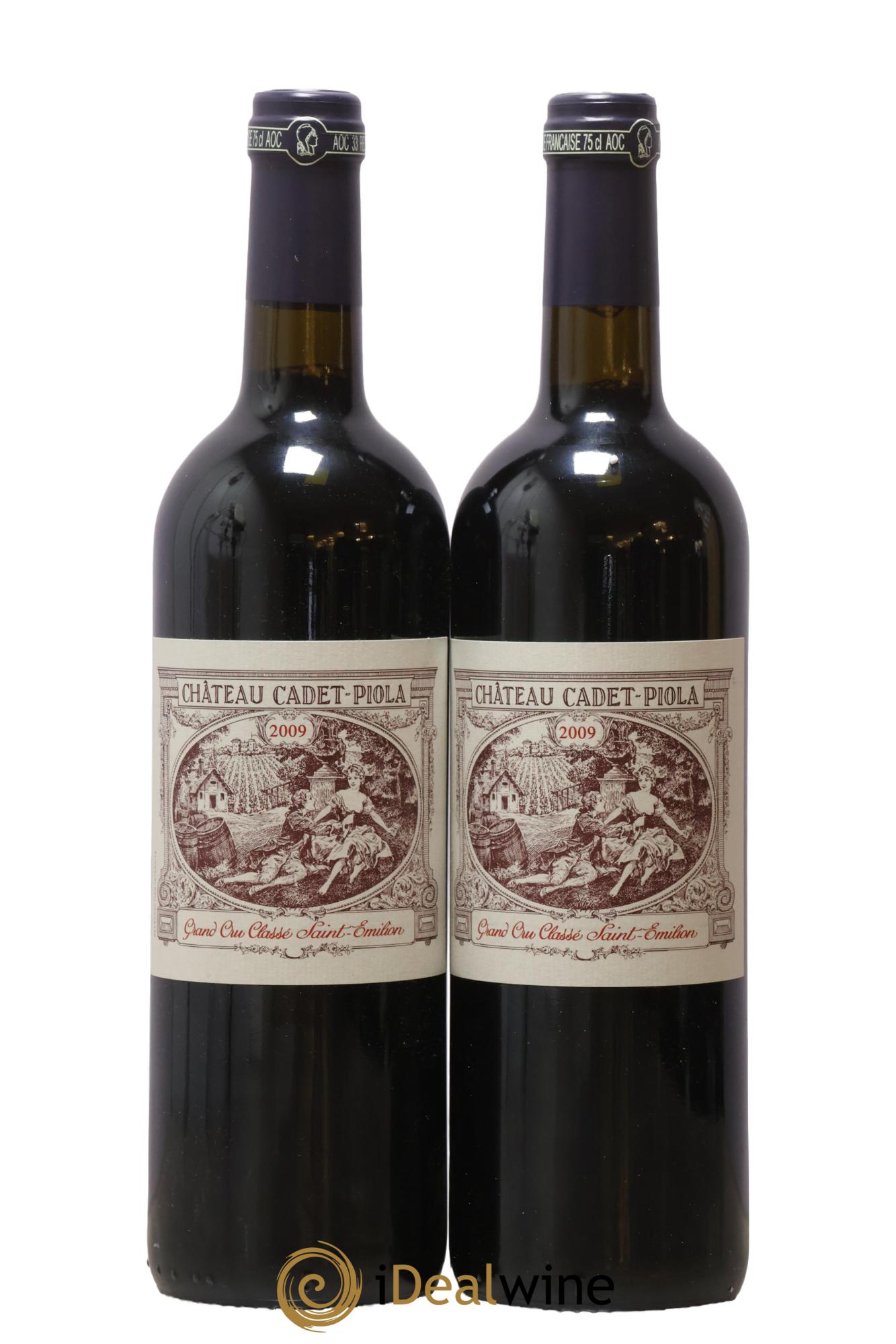 Château Cadet Piola Grand Cru Classé 2009 - Lot of 2 bottles - 0