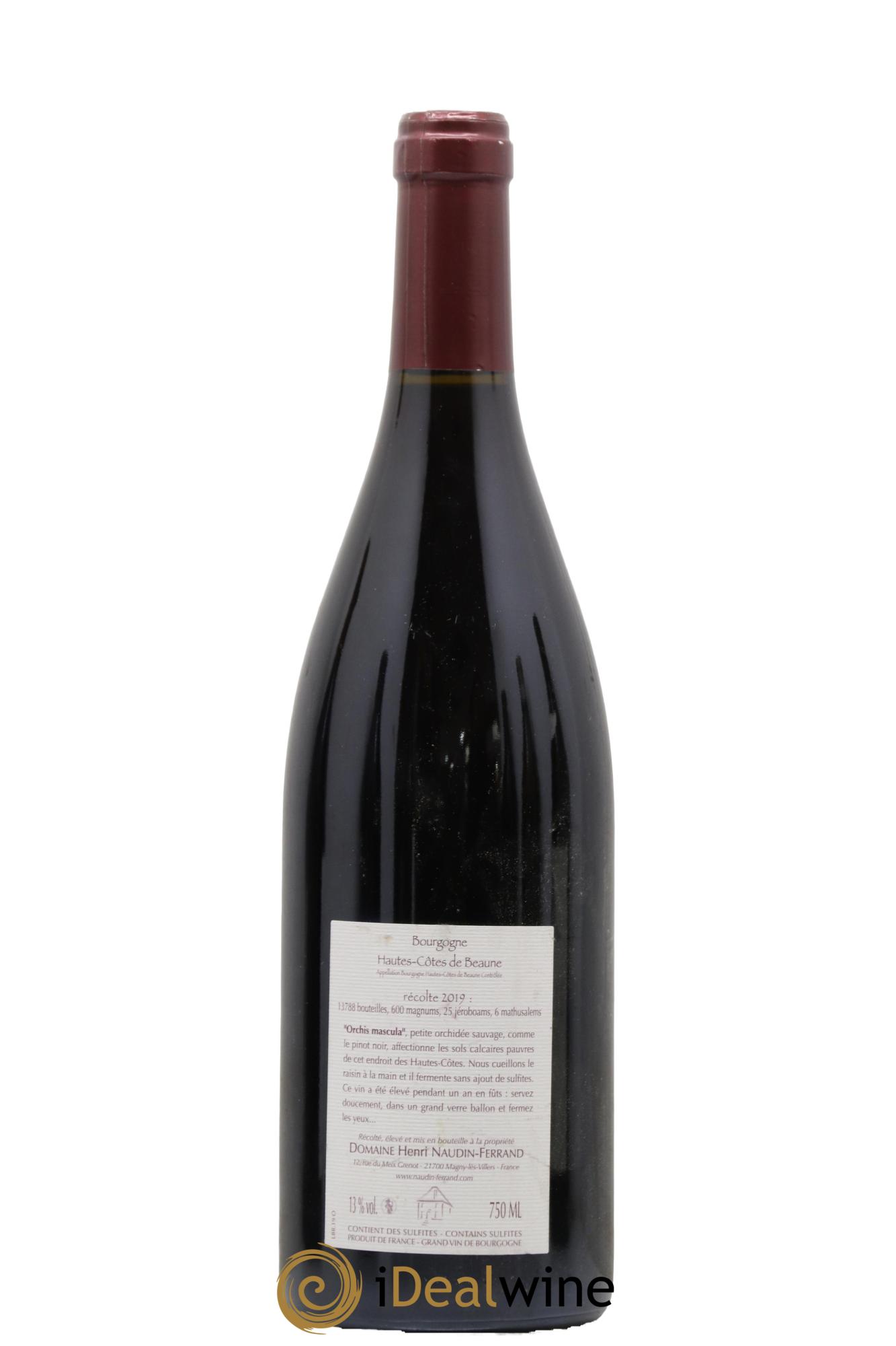 Hautes-Côtes de Beaune Orchis Mascula Naudin-Ferrand (Domaine) 2019 - Lot of 1 bottle - 1
