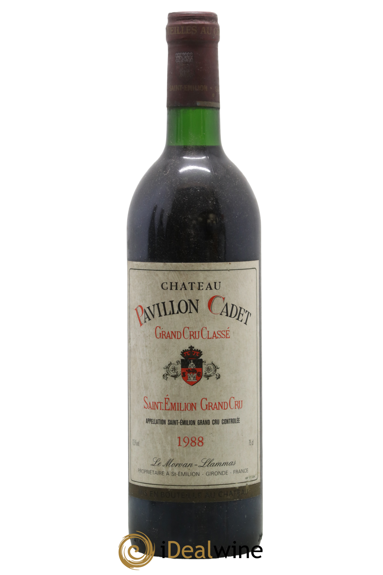 Saint-Émilion Grand Cru Château Pavillon Cadet 1988 - Lot de 1 bouteille - 0