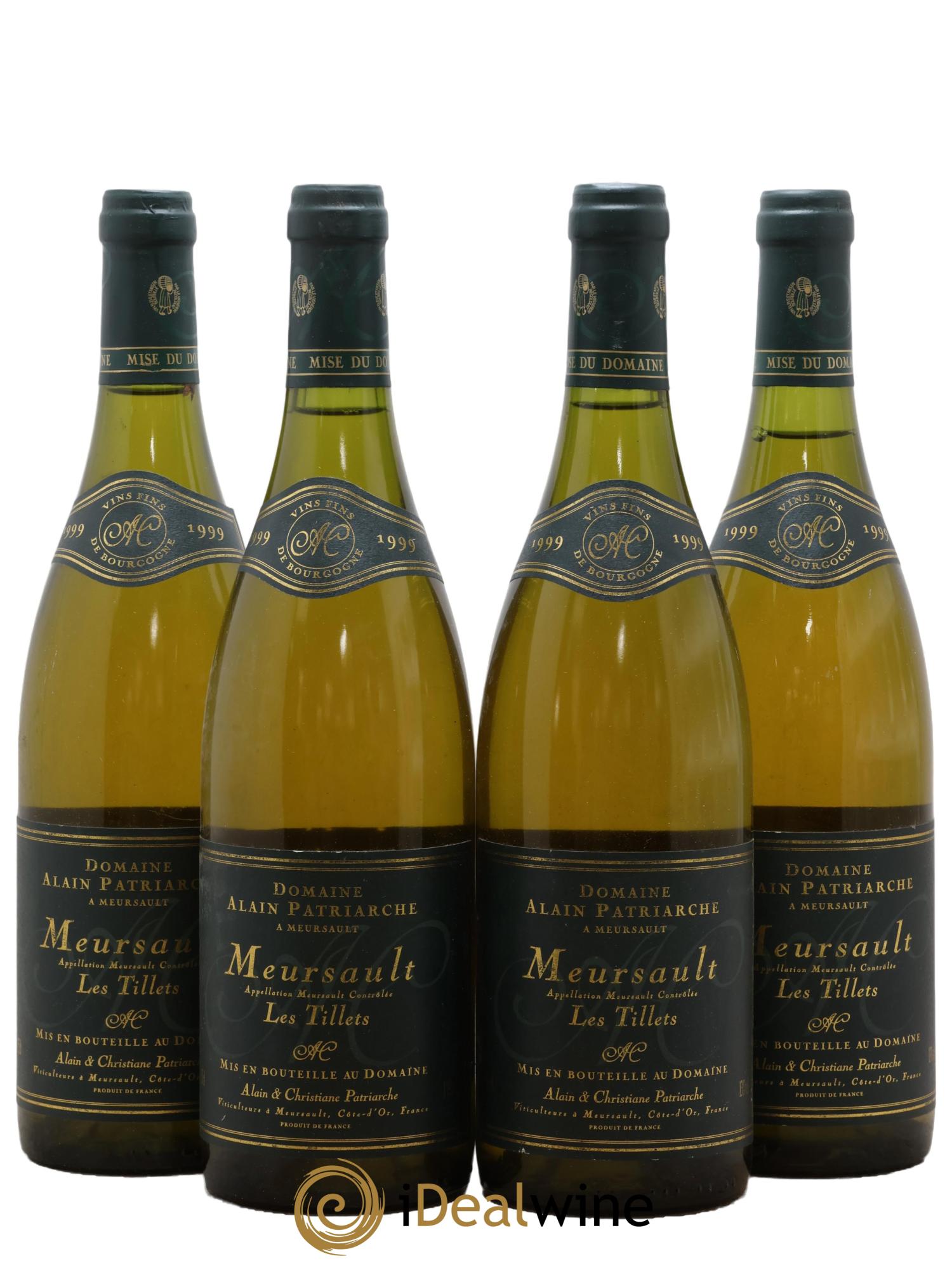 Meursault Les Tillets Patriarche 1999 - Posten von 4 Flaschen - 0