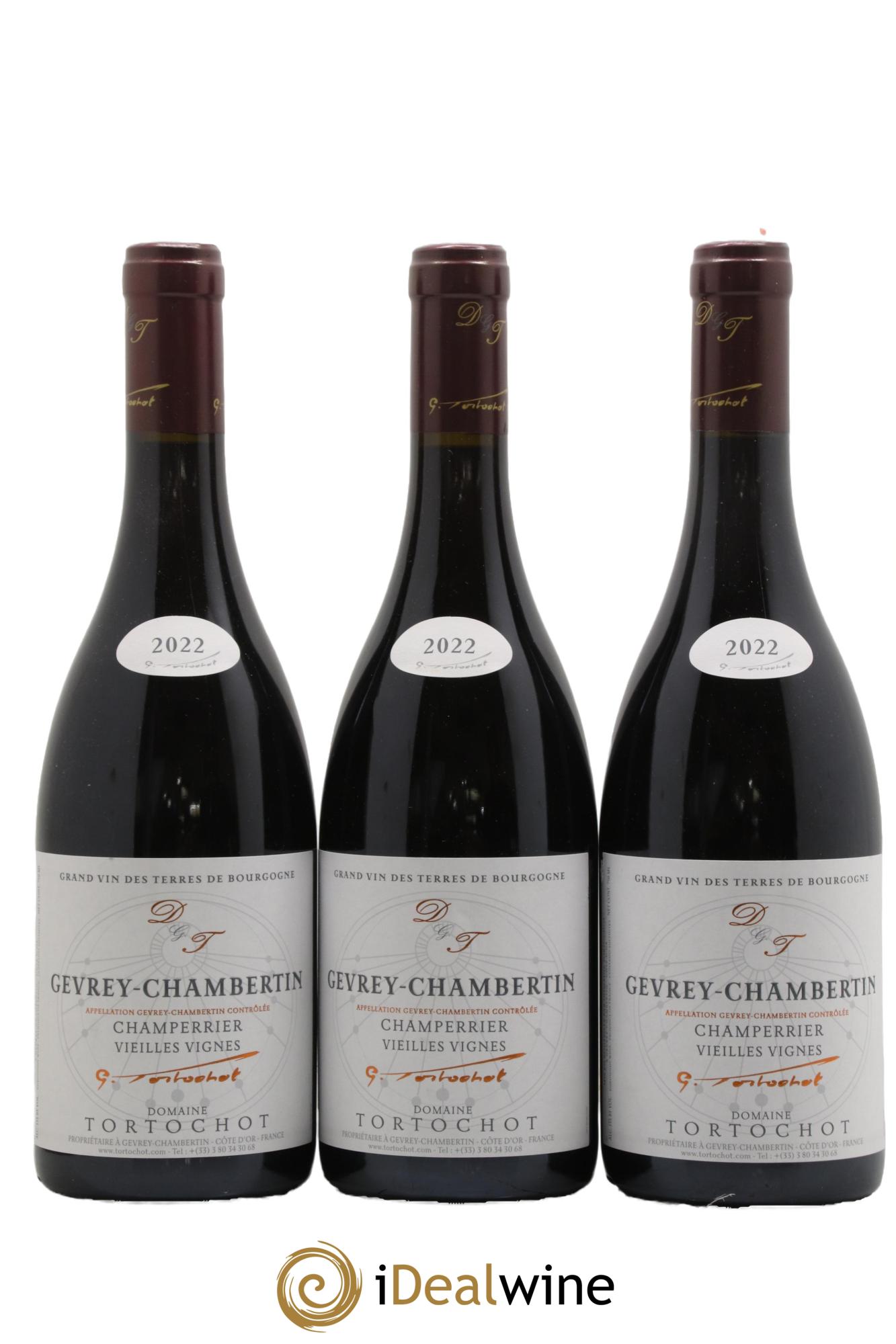 Gevrey-Chambertin Champerrier Vieilles Vignes Tortochot (Domaine) Champerrier Vieilles Vignes Domaine Tortochot 2022 - Lot de 3 bouteilles - 0