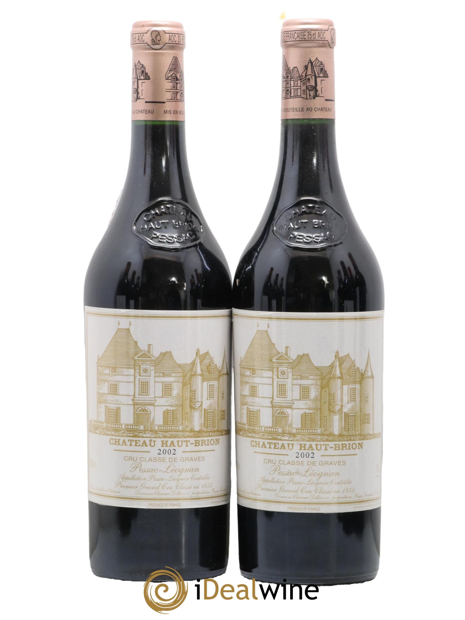 Caisse Primeurs 2 Haut Brion 2 Latour 2 Petrus 2 Lafitte 2 Margaux 2 Mouton 2002 - Lot of 12 bottles - 2