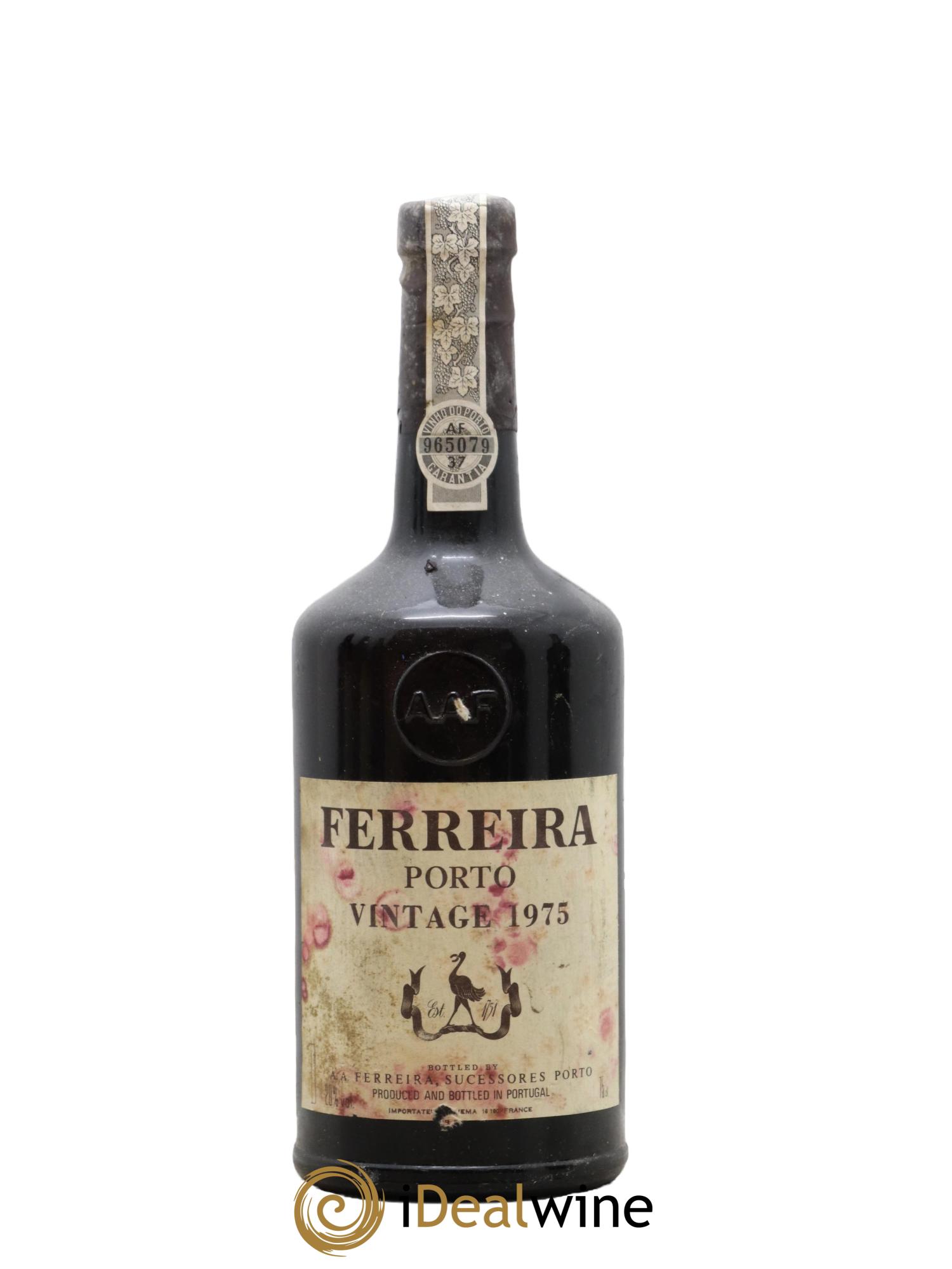 Porto Vintage Ferreira 1975 - Lot de 1 bouteille - 0