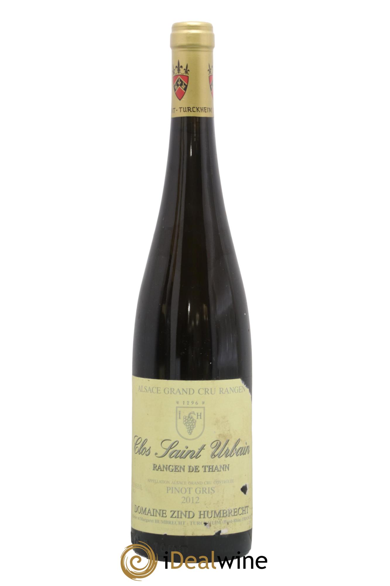 Alsace Pinot Gris Grand Cru Rangen de Thann Clos Saint-Urbain Zind-Humbrecht (Domaine) 2012 - Posten von 1 Flasche - 0