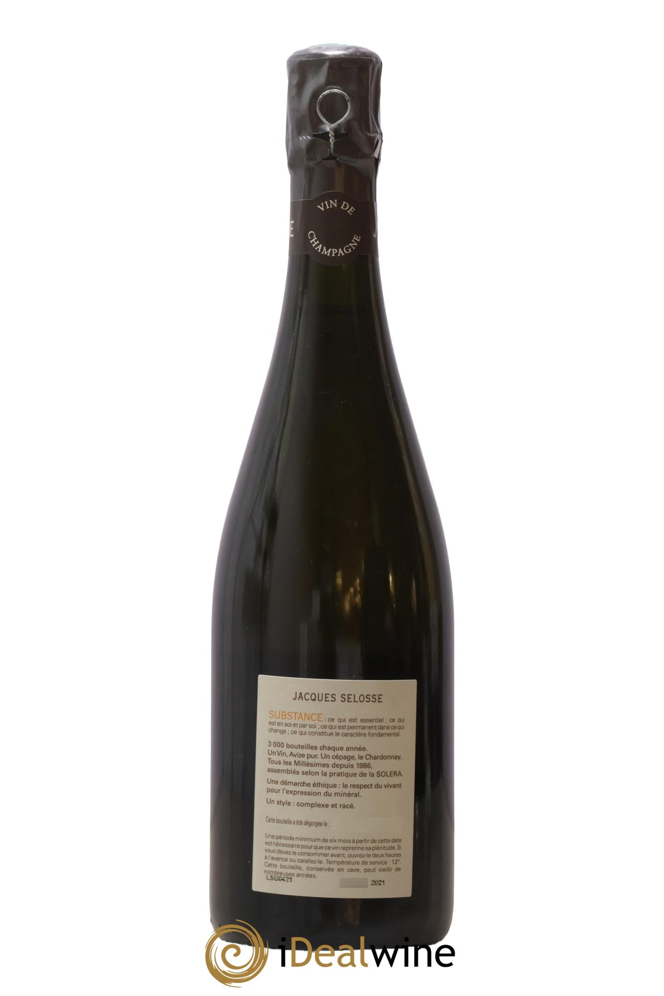 Substance Jacques Selosse - Lot de 1 bouteille - 1