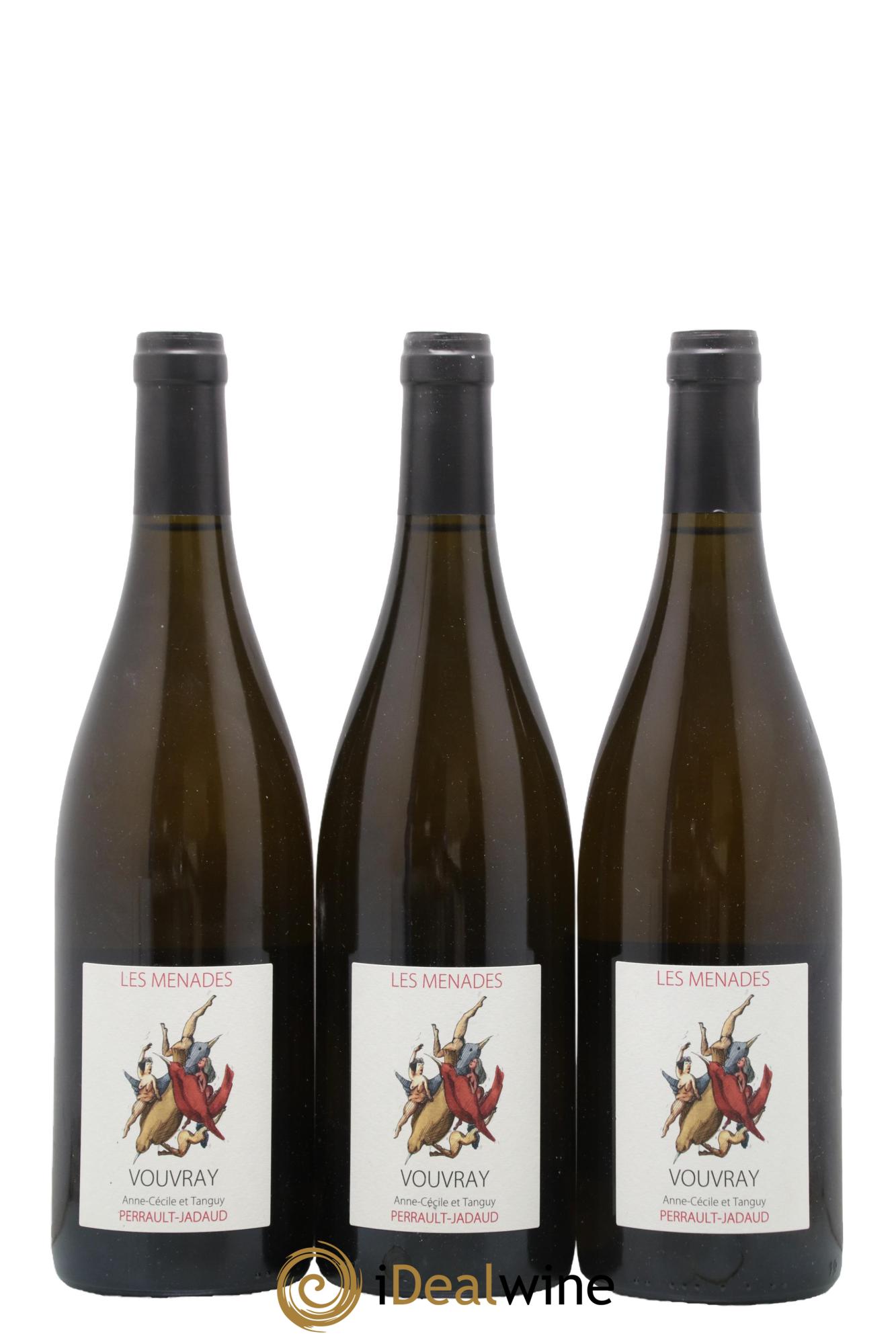 Vouvray Les Ménades Domaine Perrault Jadaud 2018 - Lotto di 3 bottiglie - 0