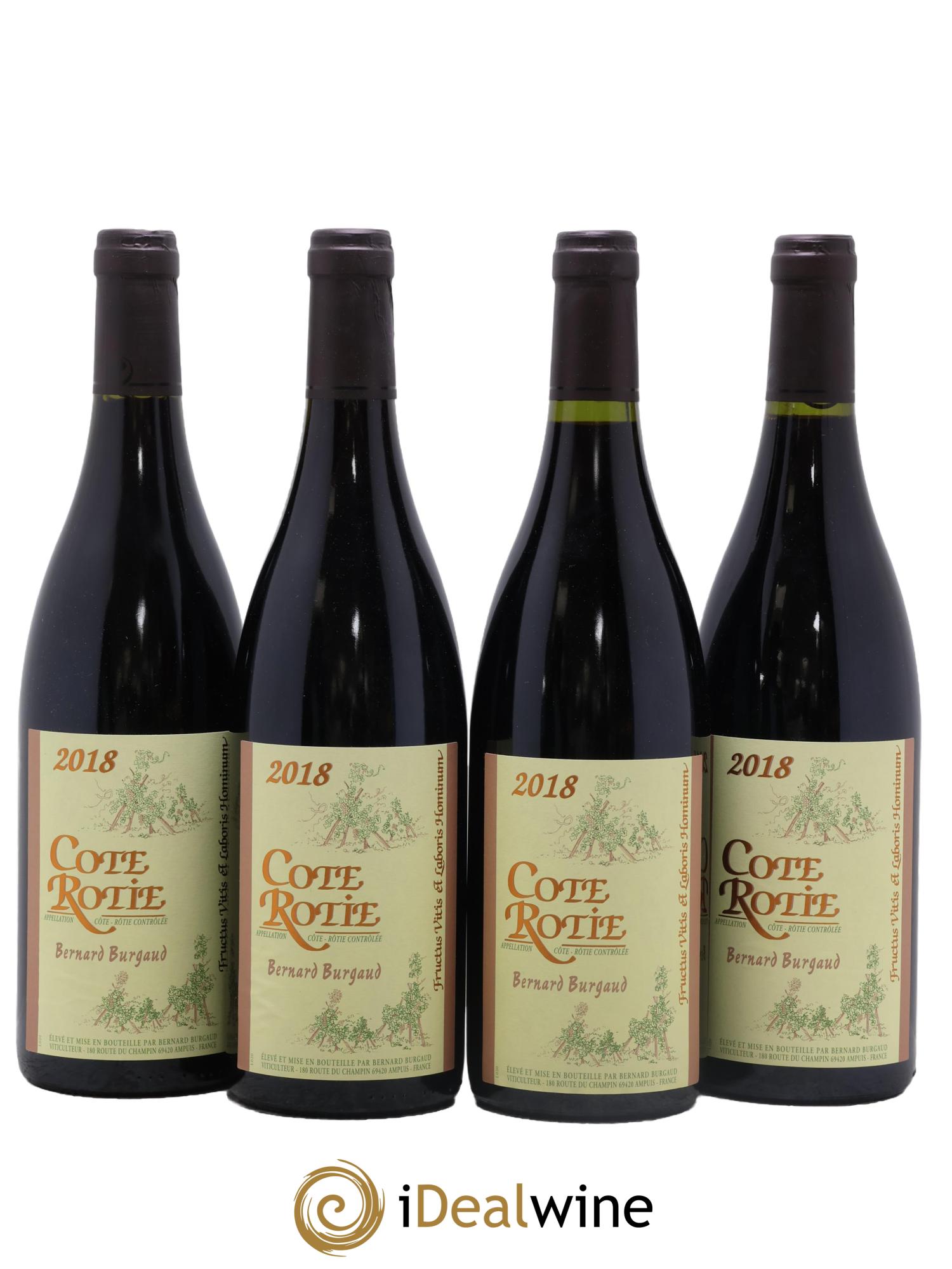Côte-Rôtie Bernard Burgaud 2018 - Lot de 4 bouteilles - 0