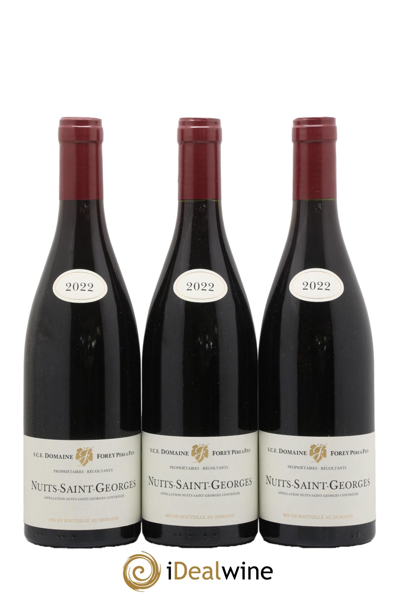 Nuits-Saint-Georges Forey Père et Fils (Domaine) 2022 - Lot de 3 bouteilles - 0