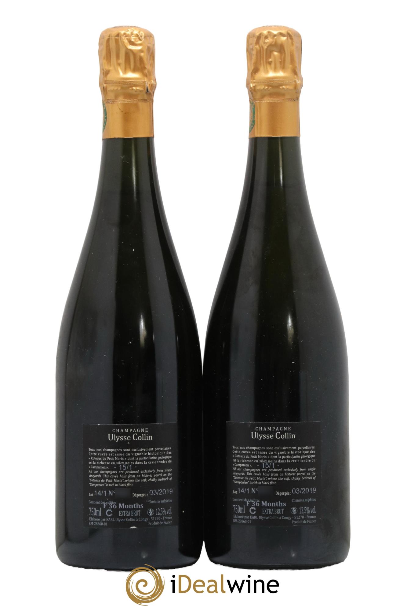 Les Pierrières Blancs de Blancs Extra-Brut Ulysse Collin - Lot de 2 bouteilles - 1