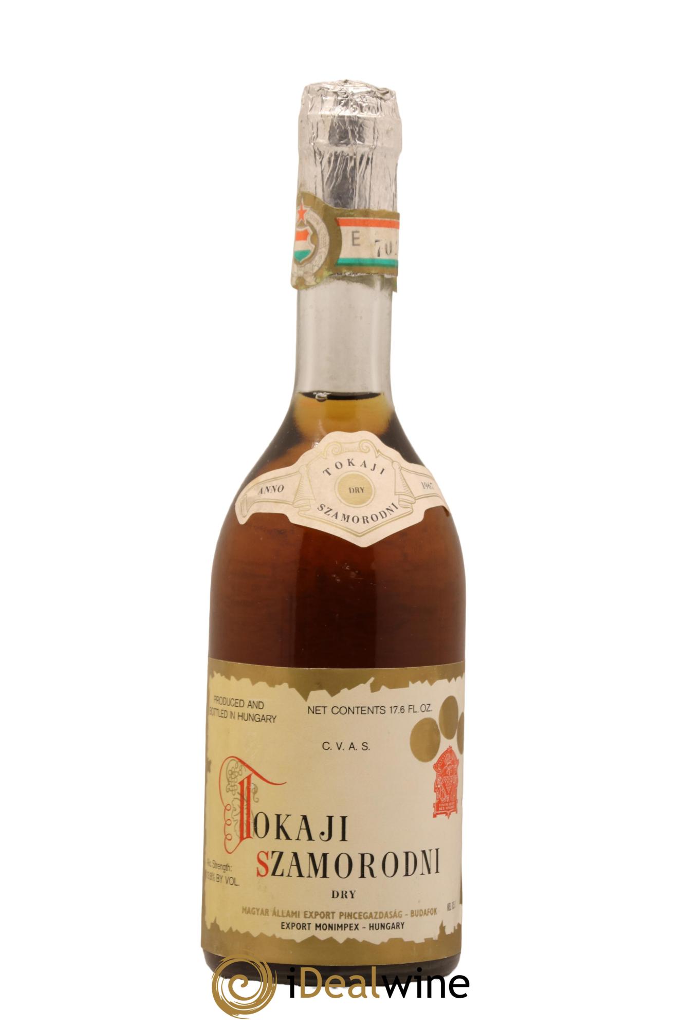 Tokaji Szamorodni Monimpex 1967 - Lot de 1 format 50cl - 0