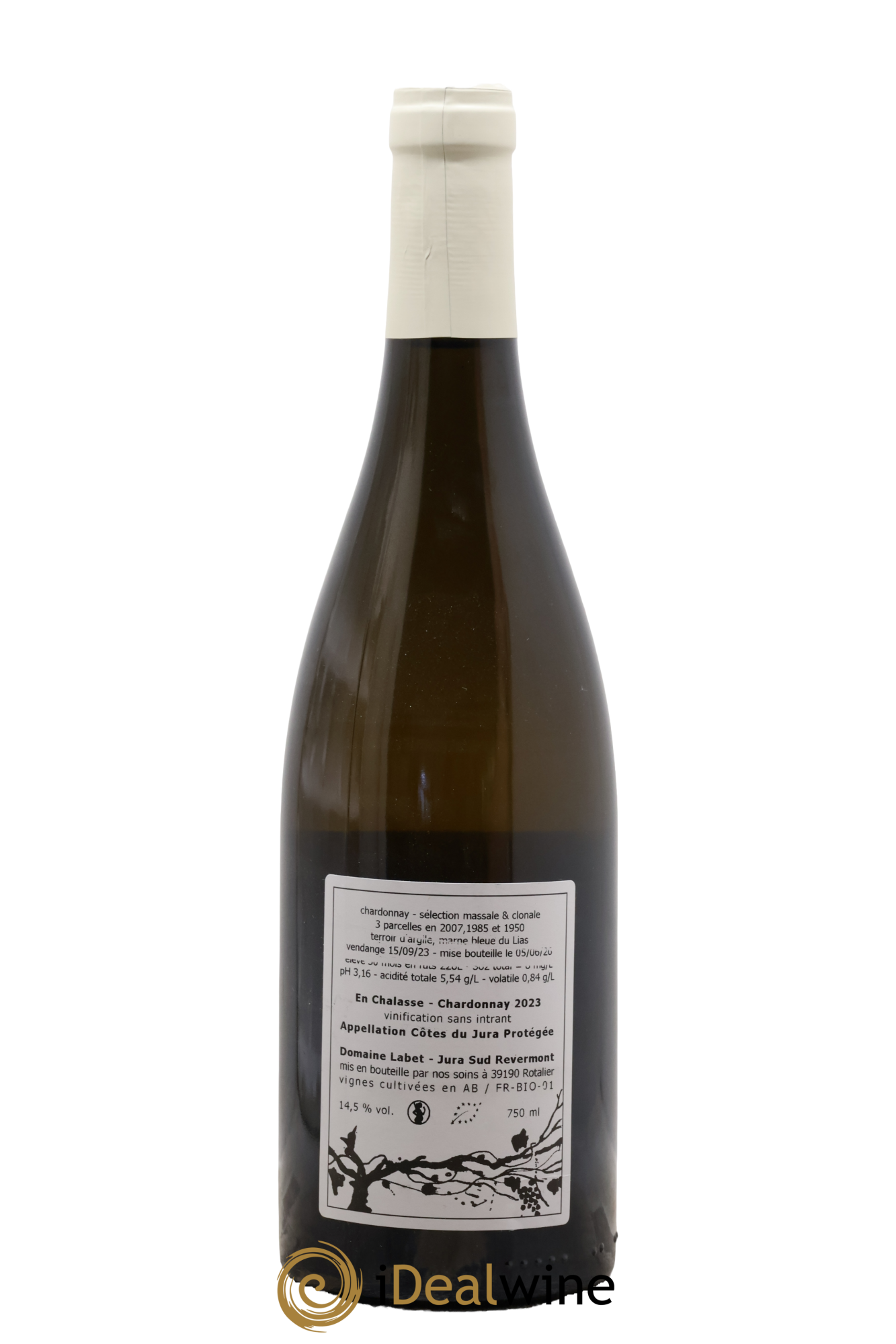 Côtes du Jura Chardonnay En Chalasse Romain - Julien - Charline Labet 2023 - Posten von 1 Flasche - 1