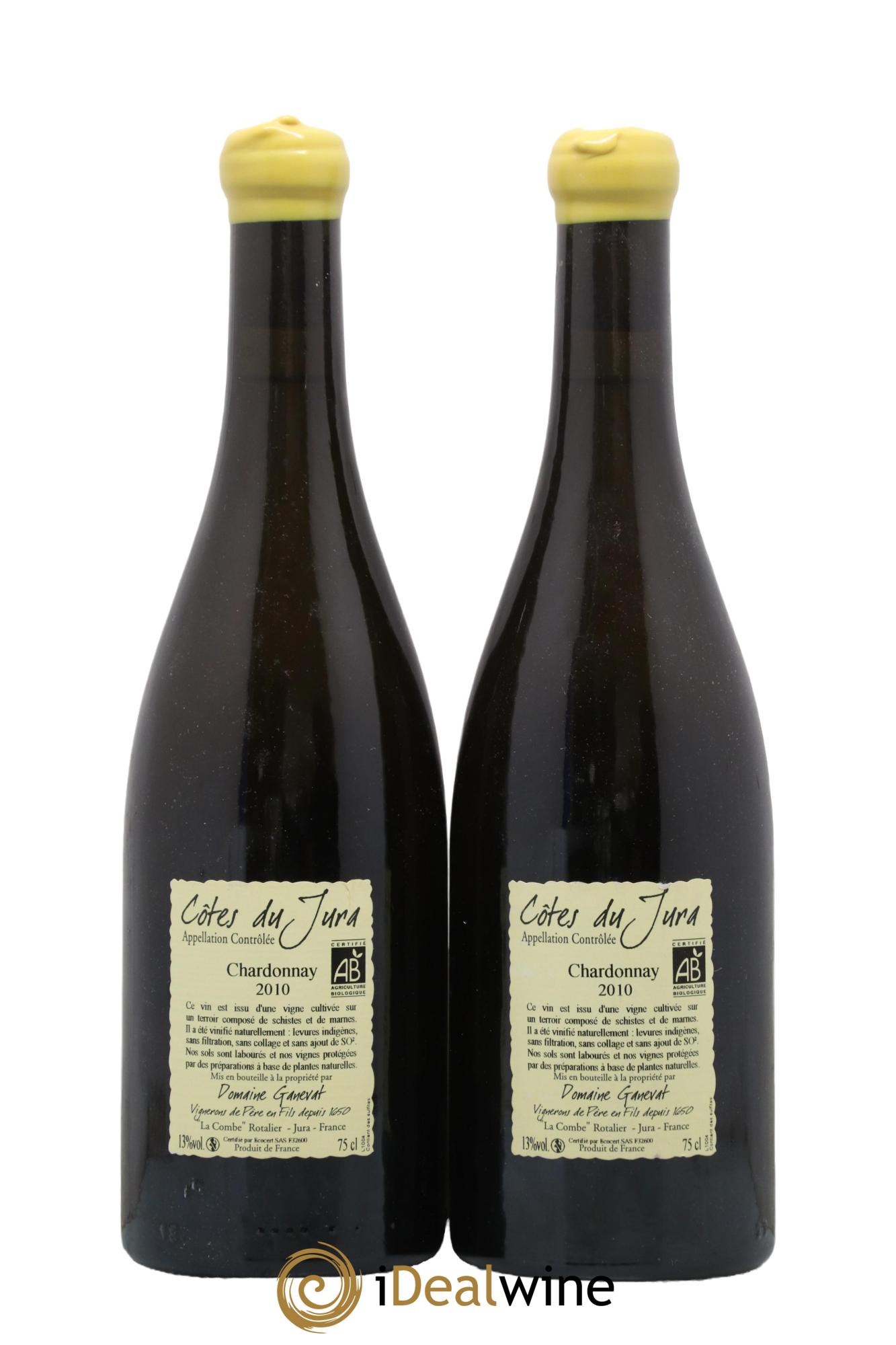 Côtes du Jura Grusse en Billat Jean-François Ganevat (Domaine) 2010 - Lot de 2 bouteilles - 1