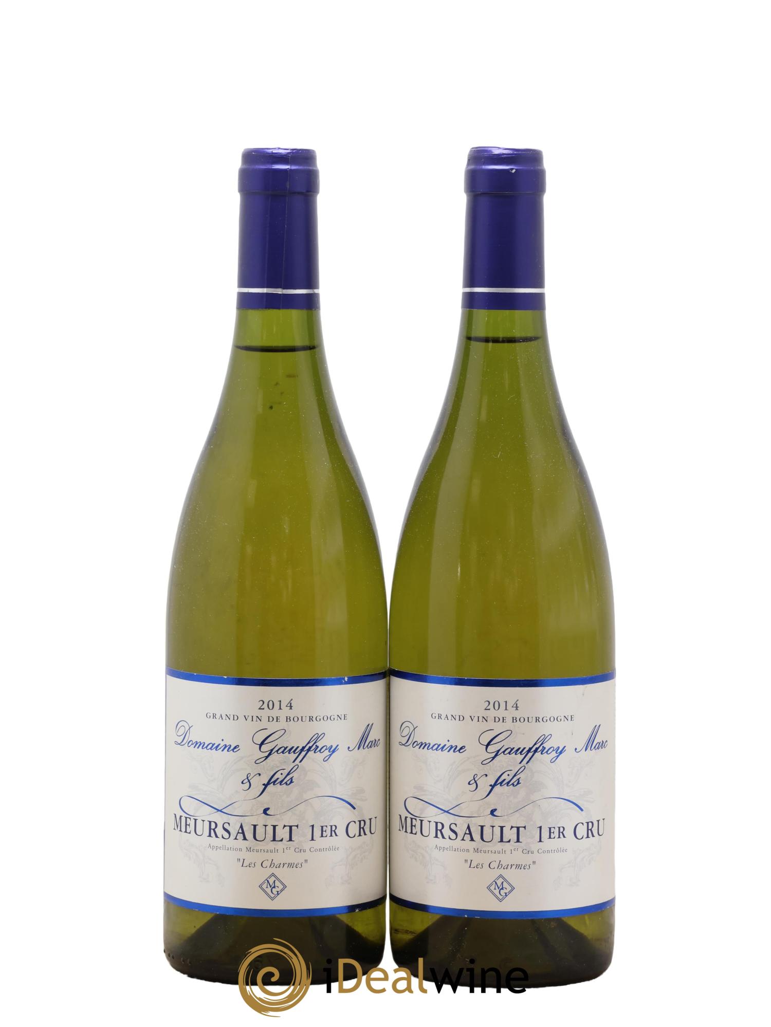 Meursault 1er Cru "Les Charmes" Domaine Gauffroy Marc et Fils 2014 - Posten von 2 Flaschen - 0