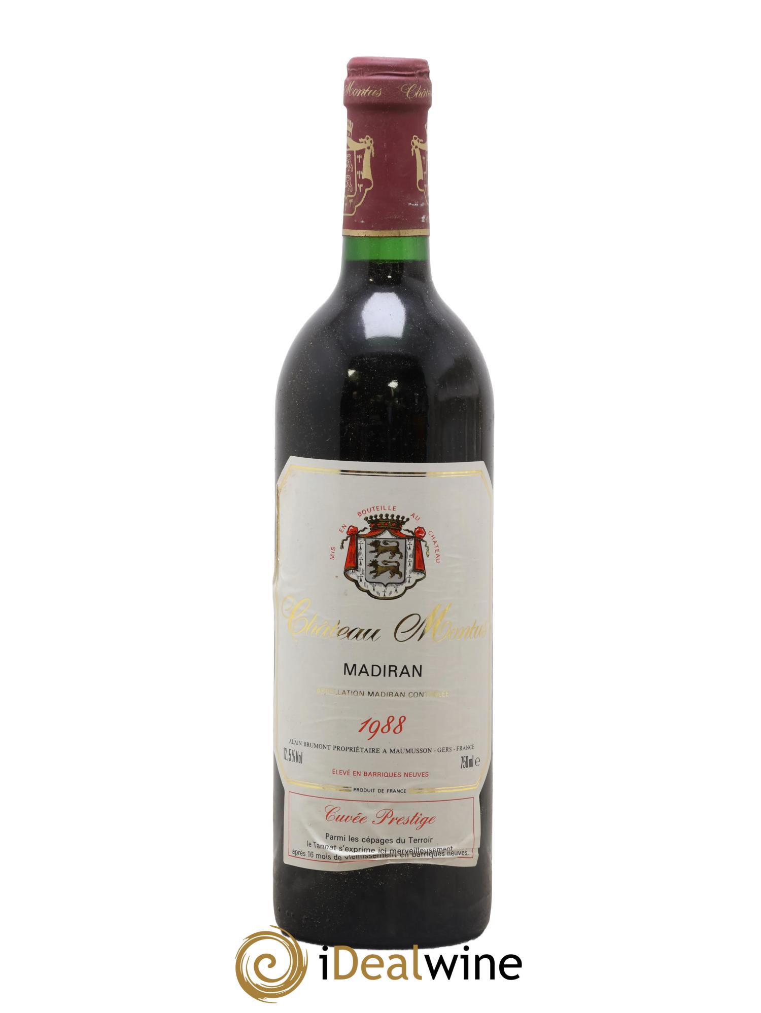 Madiran Château Montus-Prestige Alain Brumont 1988 - Posten von 1 Flasche - 0