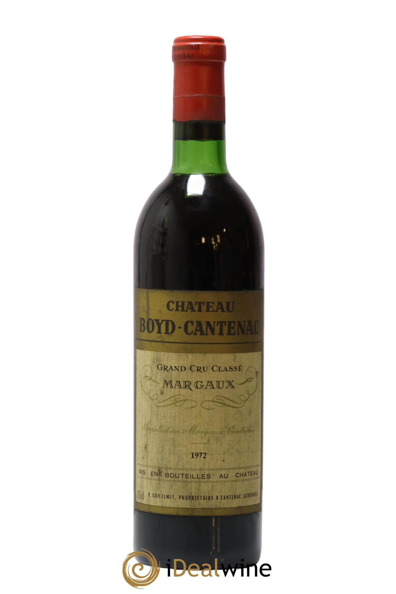 Château Boyd Cantenac 3ème Grand Cru Classé 1972 - Lot de 1 bouteille - 0