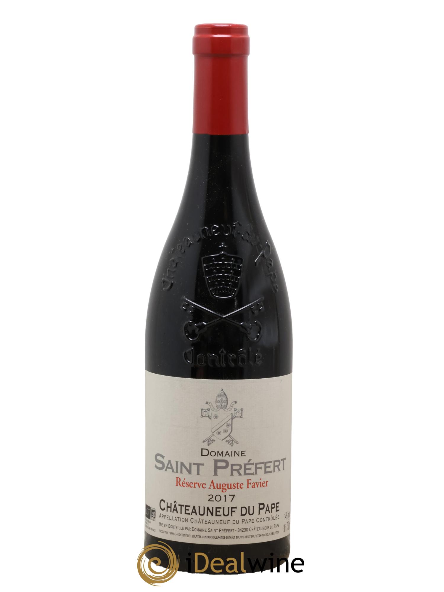 Châteauneuf-du-Pape Réserve Auguste Favier Domaine Saint-Préfert 2017 - Lot de 1 bouteille - 0