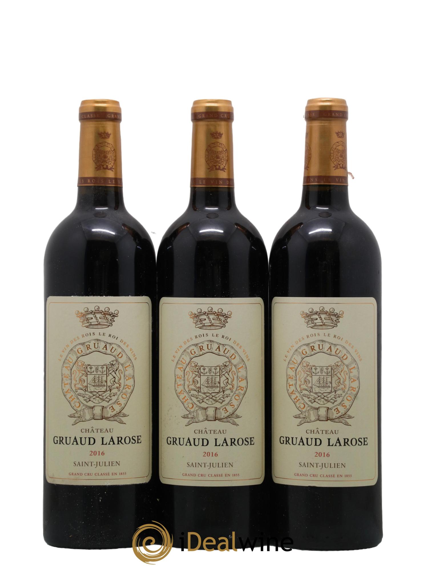 Château Gruaud Larose 2ème Grand Cru Classé 2016 - Lot de 3 bouteilles - 0