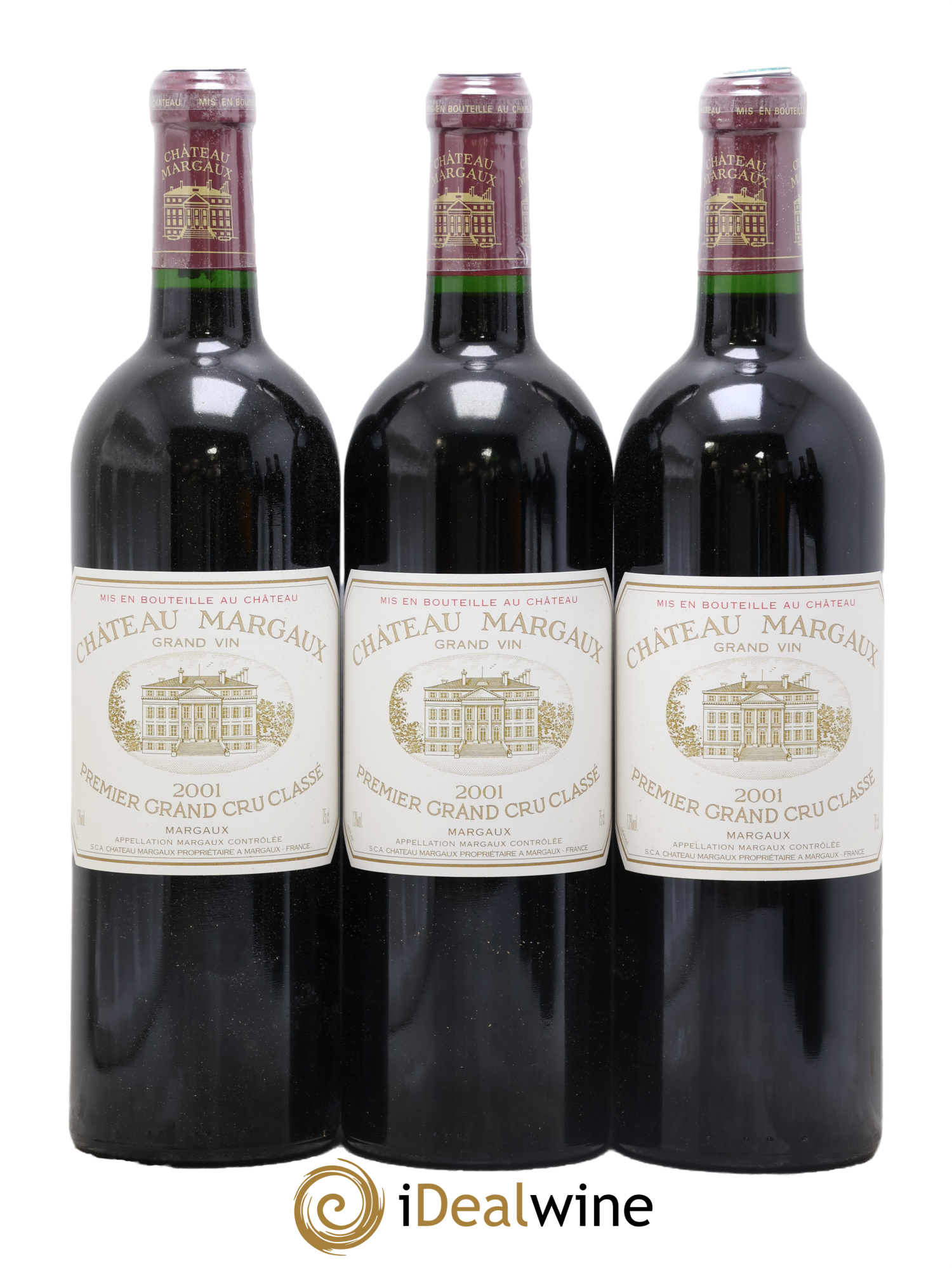 Château Margaux 1er Grand Cru Classé 2001 - Lot de 6 bouteilles - 1