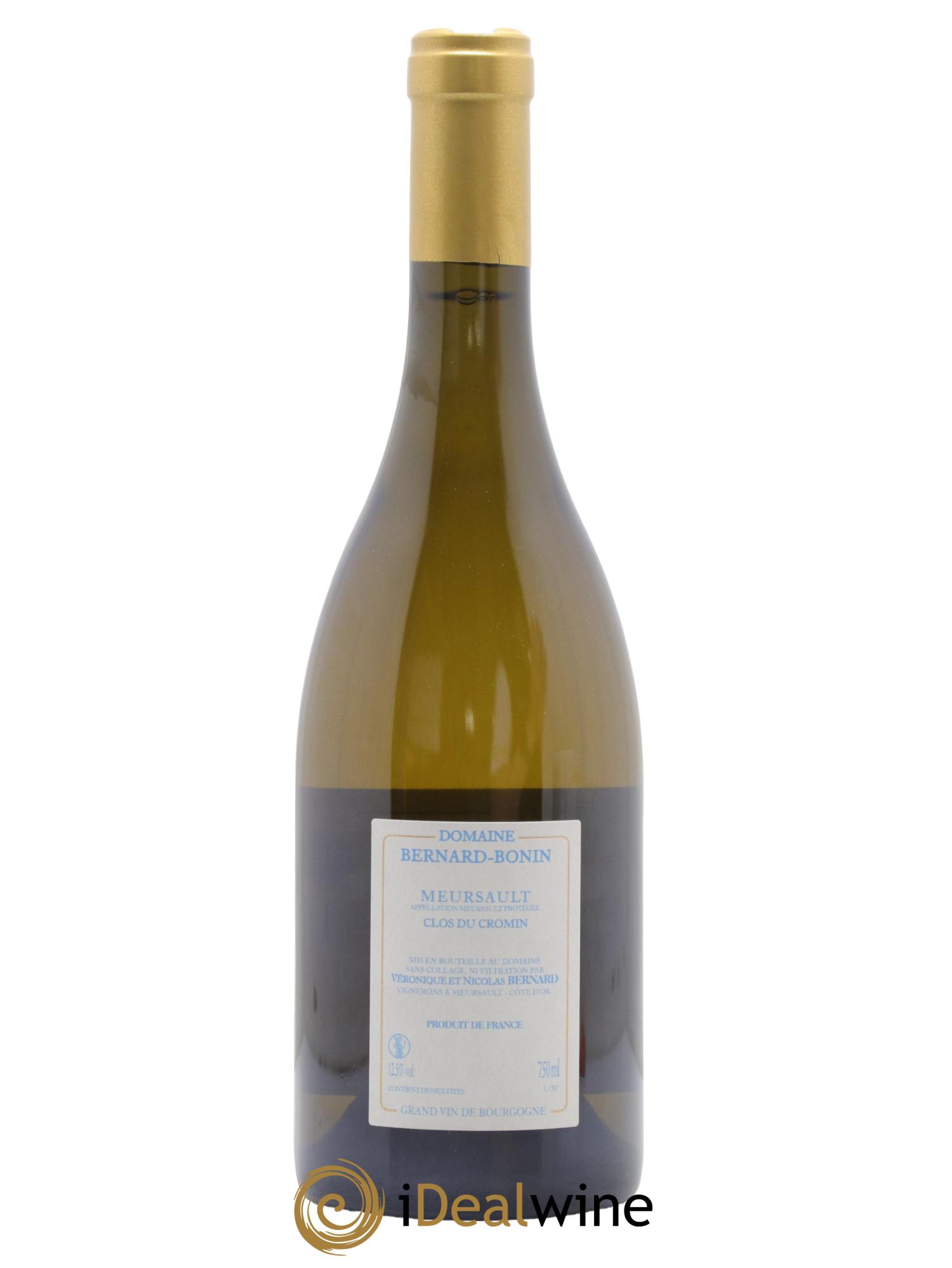 Meursault Clos du Cromin Bernard Bonin  2017 - Lot of 1 bottle - 1