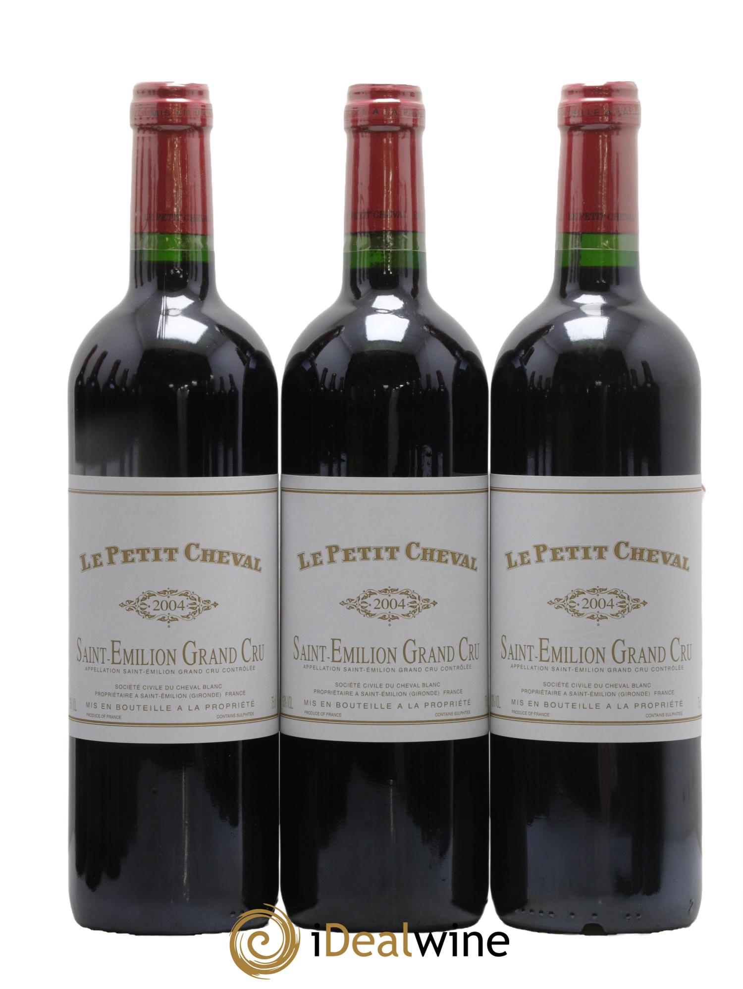 Le Petit Cheval Second Vin 2004 - Lot of 12 bottles - 3