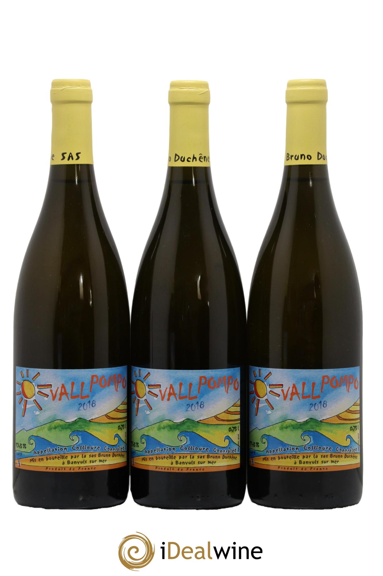 Collioure Vall Pompo Bruno Duchêne 2018 - Lot of 3 bottles - 0