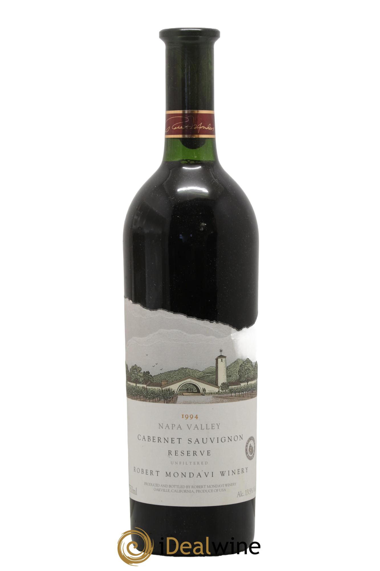 Napa Valley Cabernet Sauvignon Robert Mondavi 1994 - Lot de 1 bouteille - 0