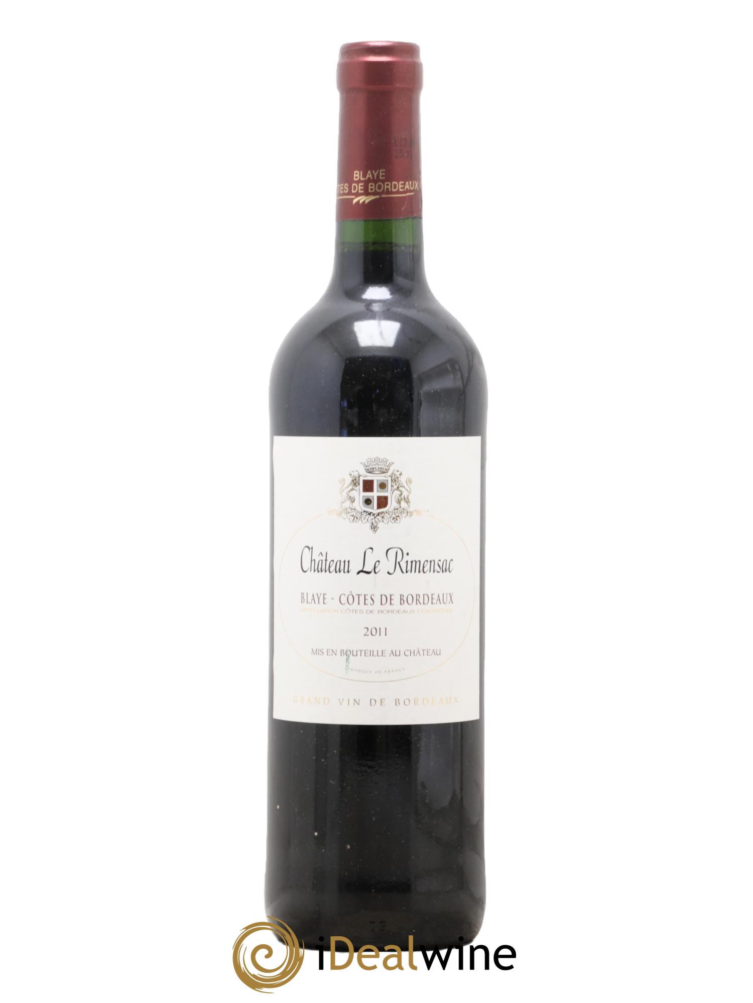 Premières-Côtes-de-Blaye (Blaye-Côtes-de-Bordeaux) Château Le Rimensac 2011 - Lot de 1 bouteille - 0
