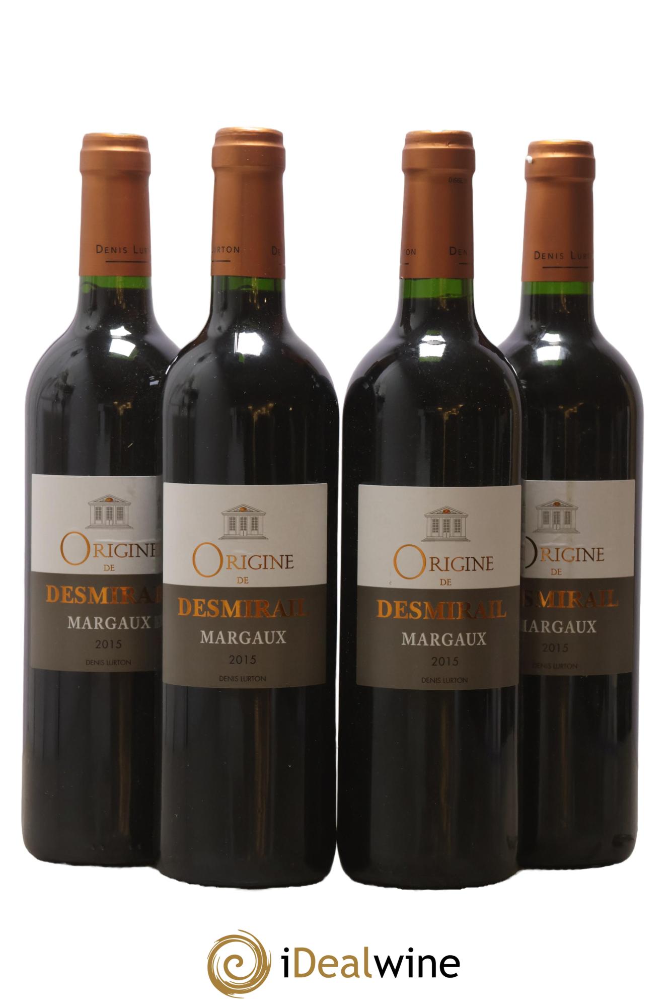 Margaux Origine de Desmirail 2015 - Lot de 4 bouteilles - 0