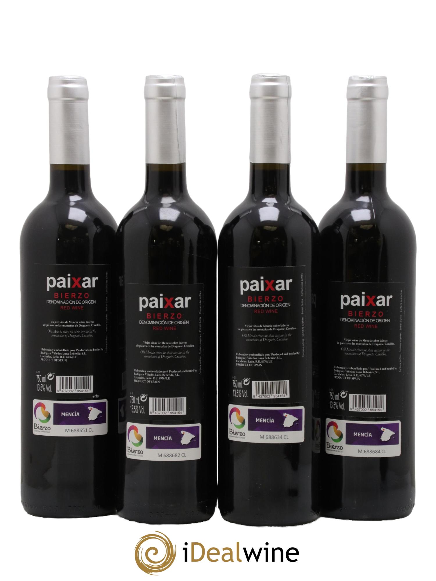 Bierzo DO Paixar Dragonte 2018 - Lot de 4 bouteilles - 1
