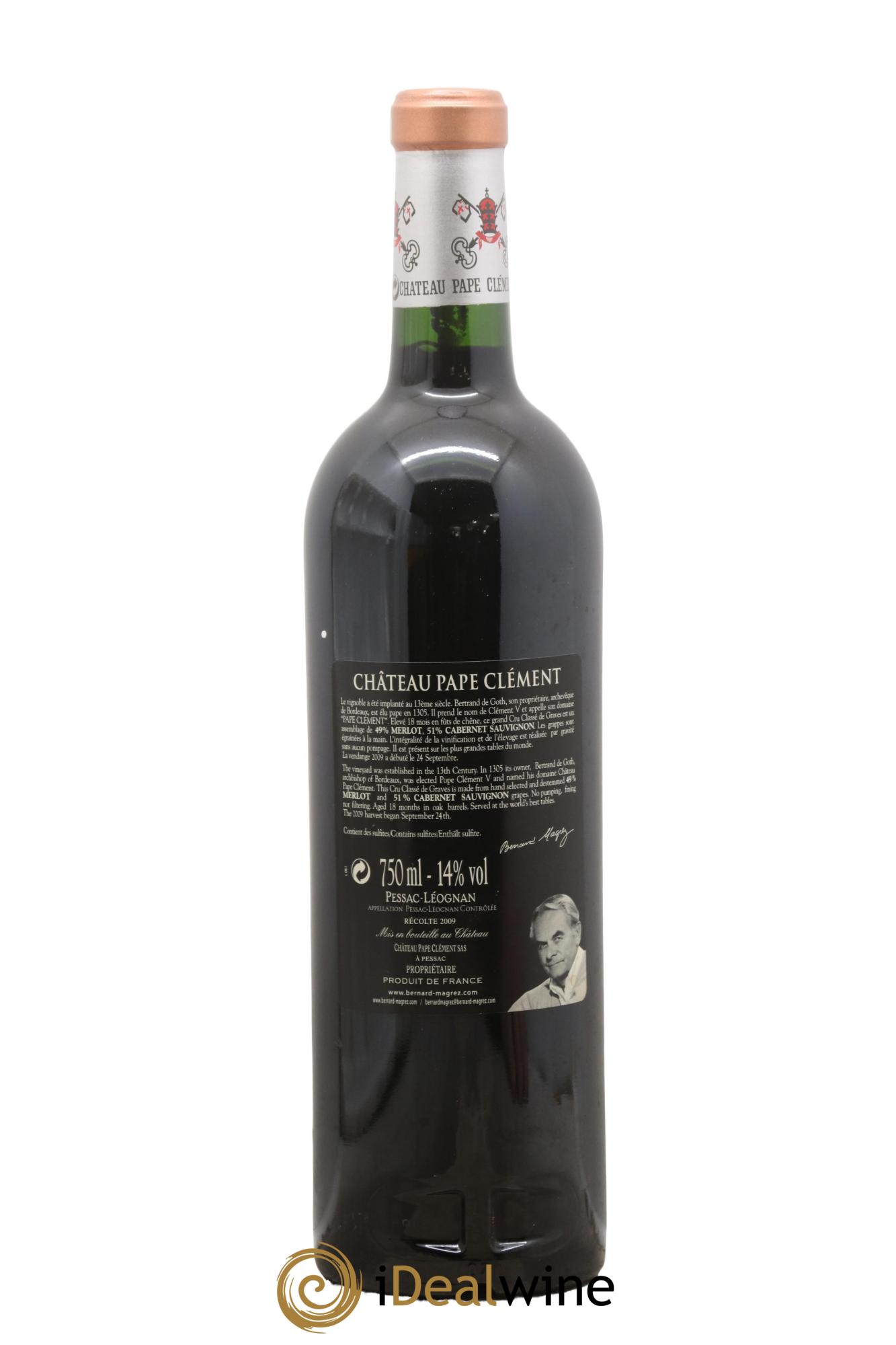 Château Pape Clément Cru Classé de Graves 2009 - Lot de 1 bouteille - 1