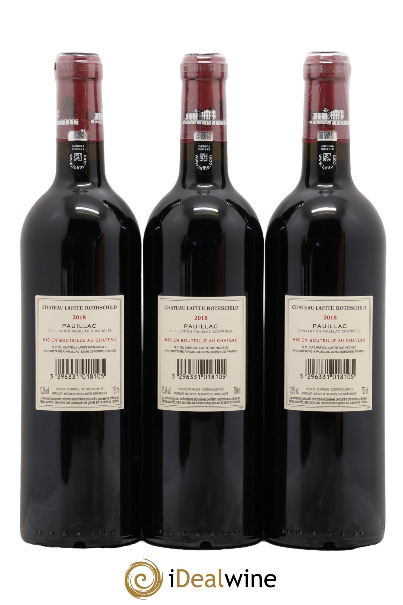 Château Lafite Rothschild 1er Grand Cru Classé 2018 - Lot de 6 bouteilles - 2