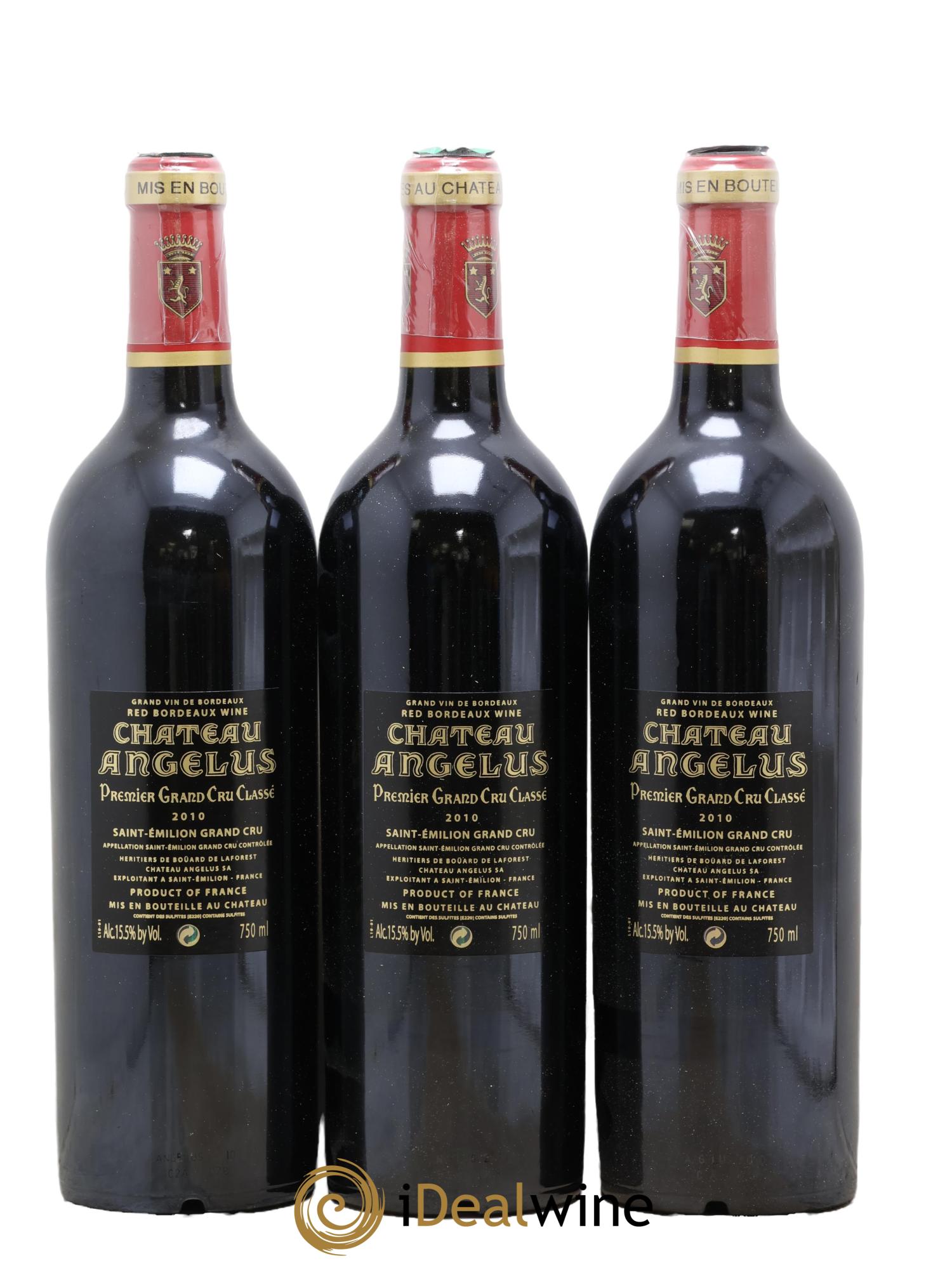 Château Angélus 1er Grand Cru Classé A 2010 - Lot de 6 bouteilles - 4