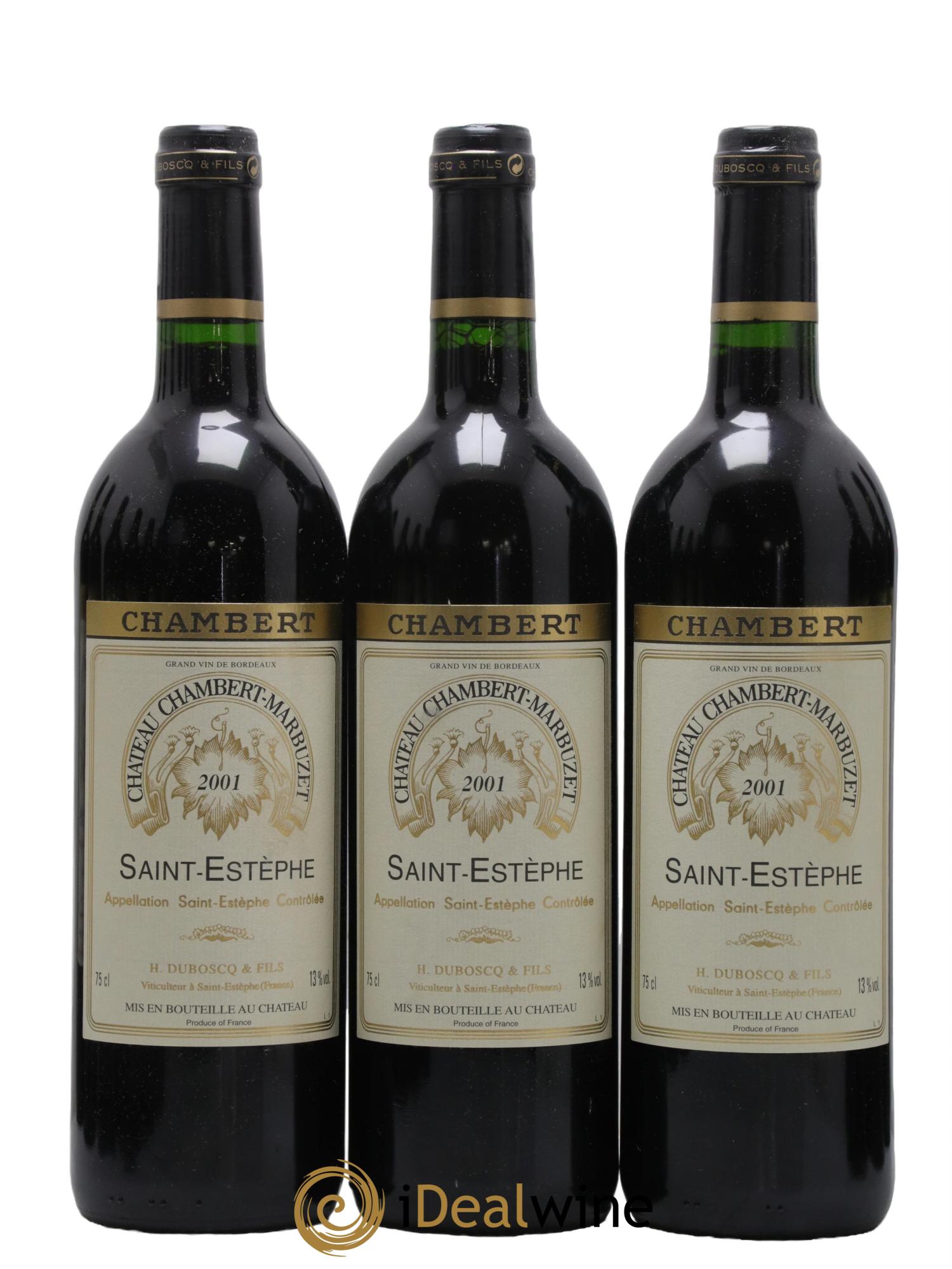 Château Chambert-Marbuzet Cru Bourgeois 2001 - Lot de 12 bouteilles - 4