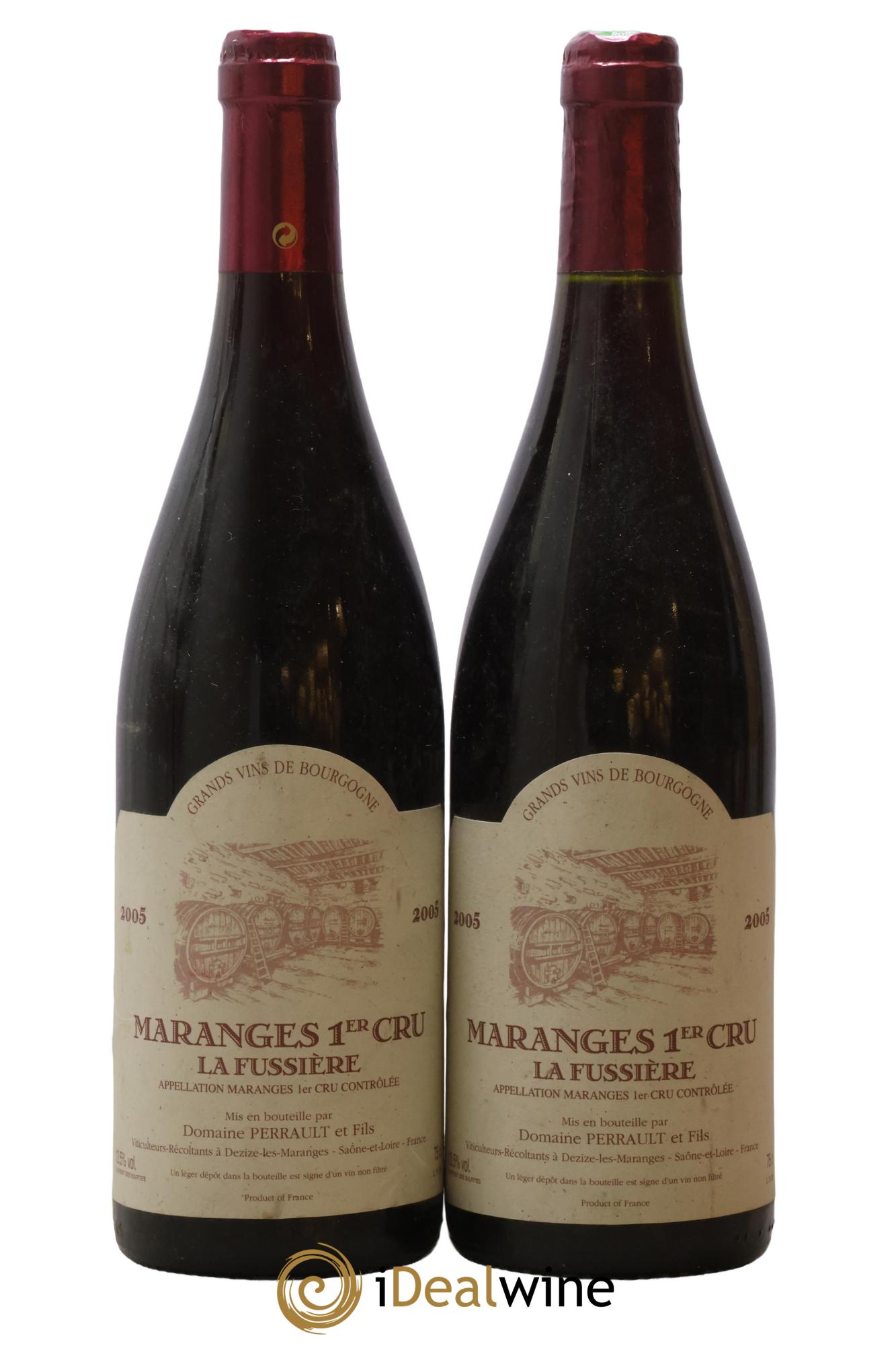 Maranges 1er Cru La Fussière Christian Perrault 2005 - Lot de 2 bouteilles - 0