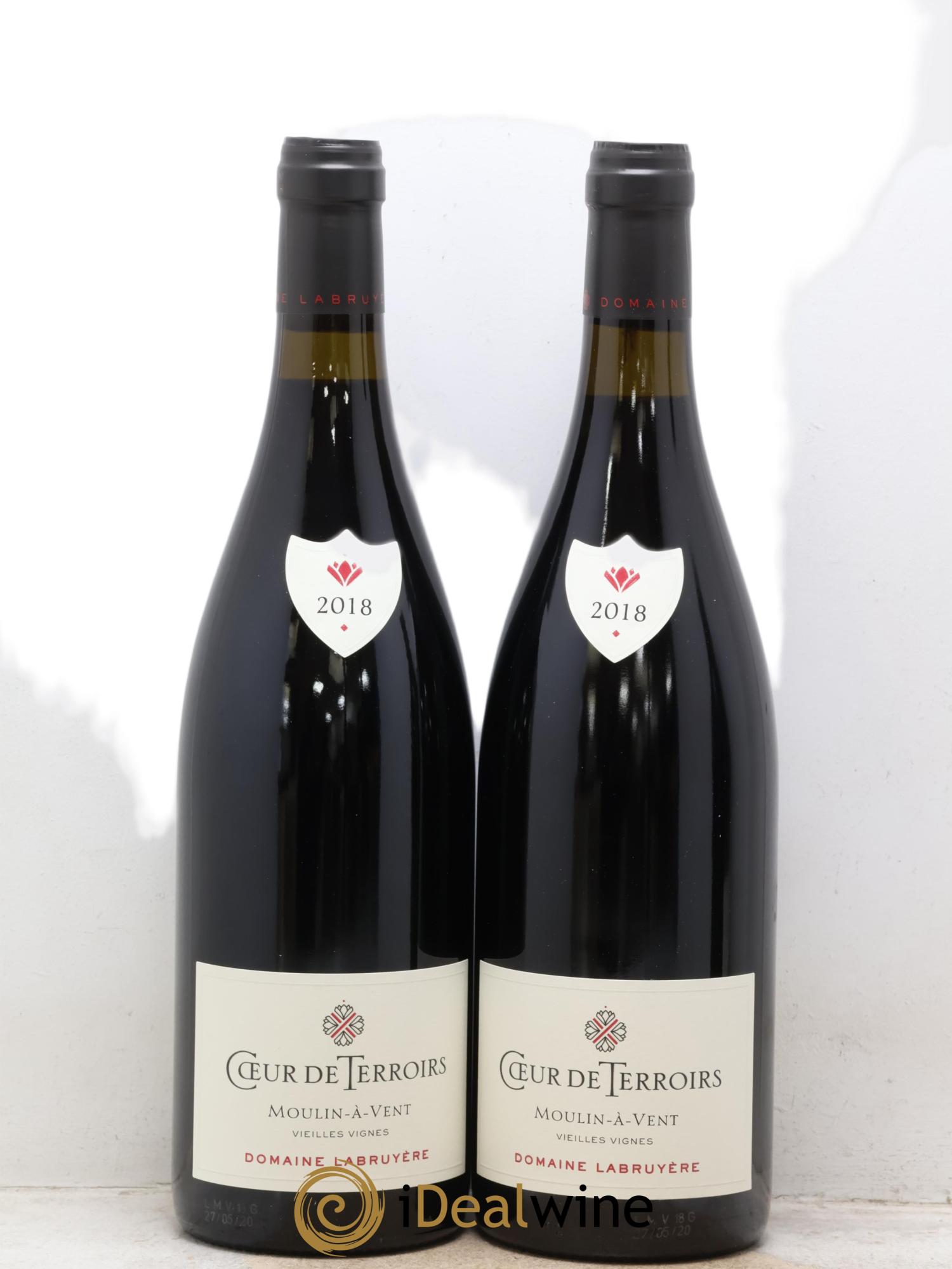 Moulin à Vent Vieilles Vignes Coeur de terroir Domaine Labruyère 2018 - Posten von 2 Flaschen - 0