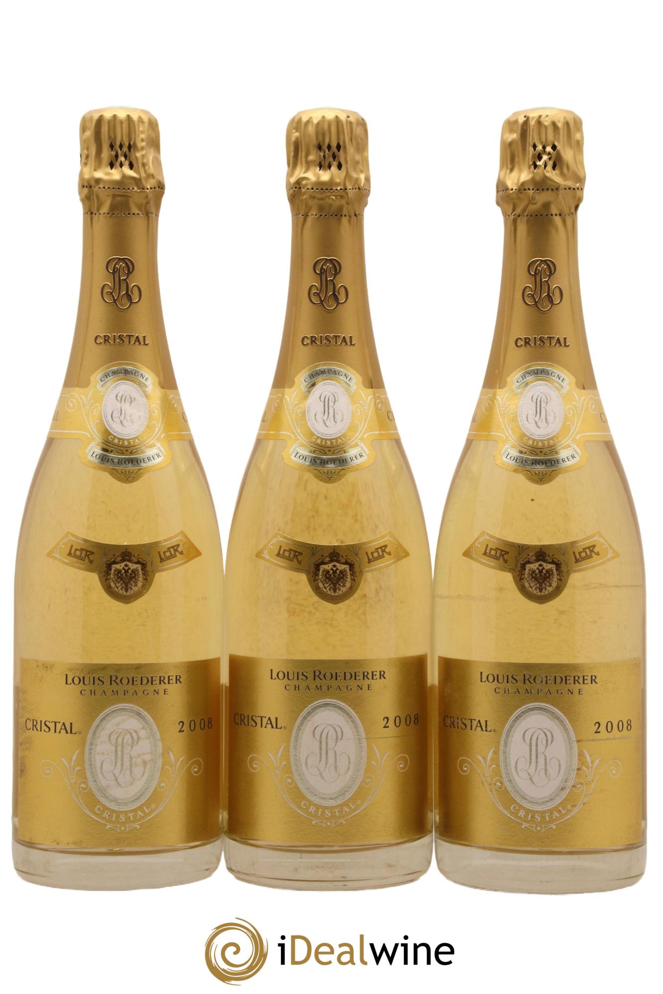 Cristal Louis Roederer 2008 - Lot de 3 bouteilles - 0