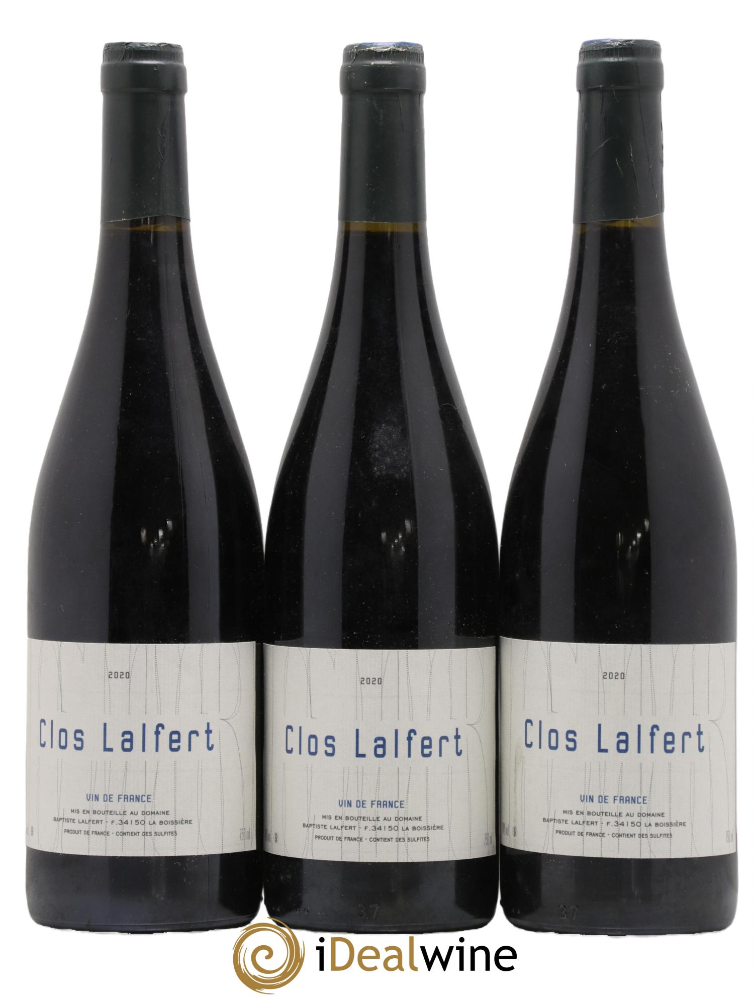 Vin de France Clos Lalfert - Baptiste Lalfert 2020 - Lot de 3 bouteilles - 0