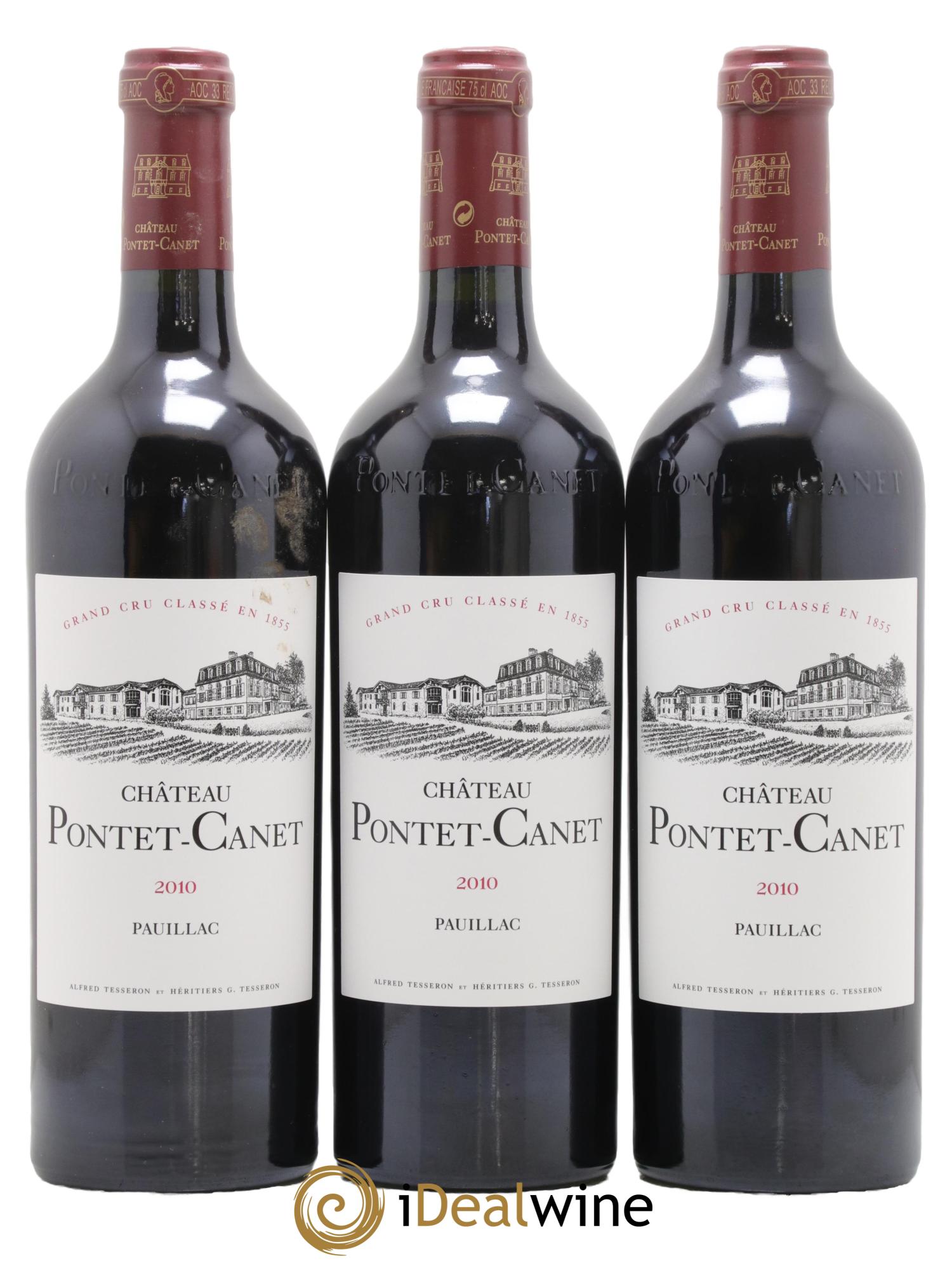 Château Pontet Canet 5ème Grand Cru Classé 2010 - Lot de 6 bouteilles - 3