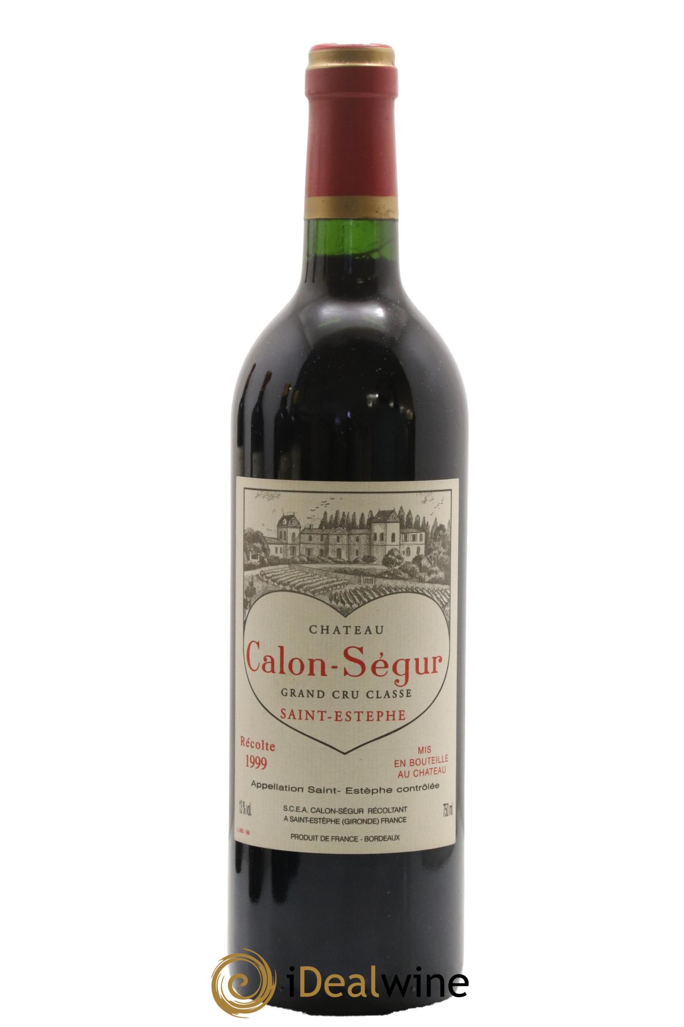 Château Calon Ségur 3ème Grand Cru Classé 1999 - Lot de 1 bouteille - 0