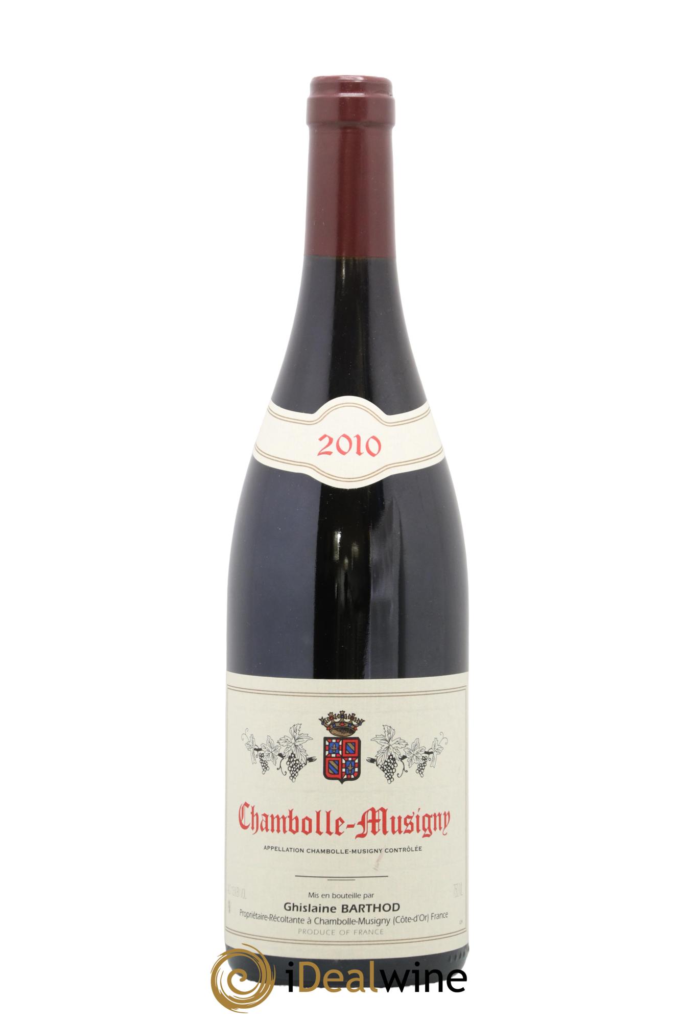 Chambolle-Musigny Ghislaine Barthod 2010 - Lot de 1 bouteille - 0