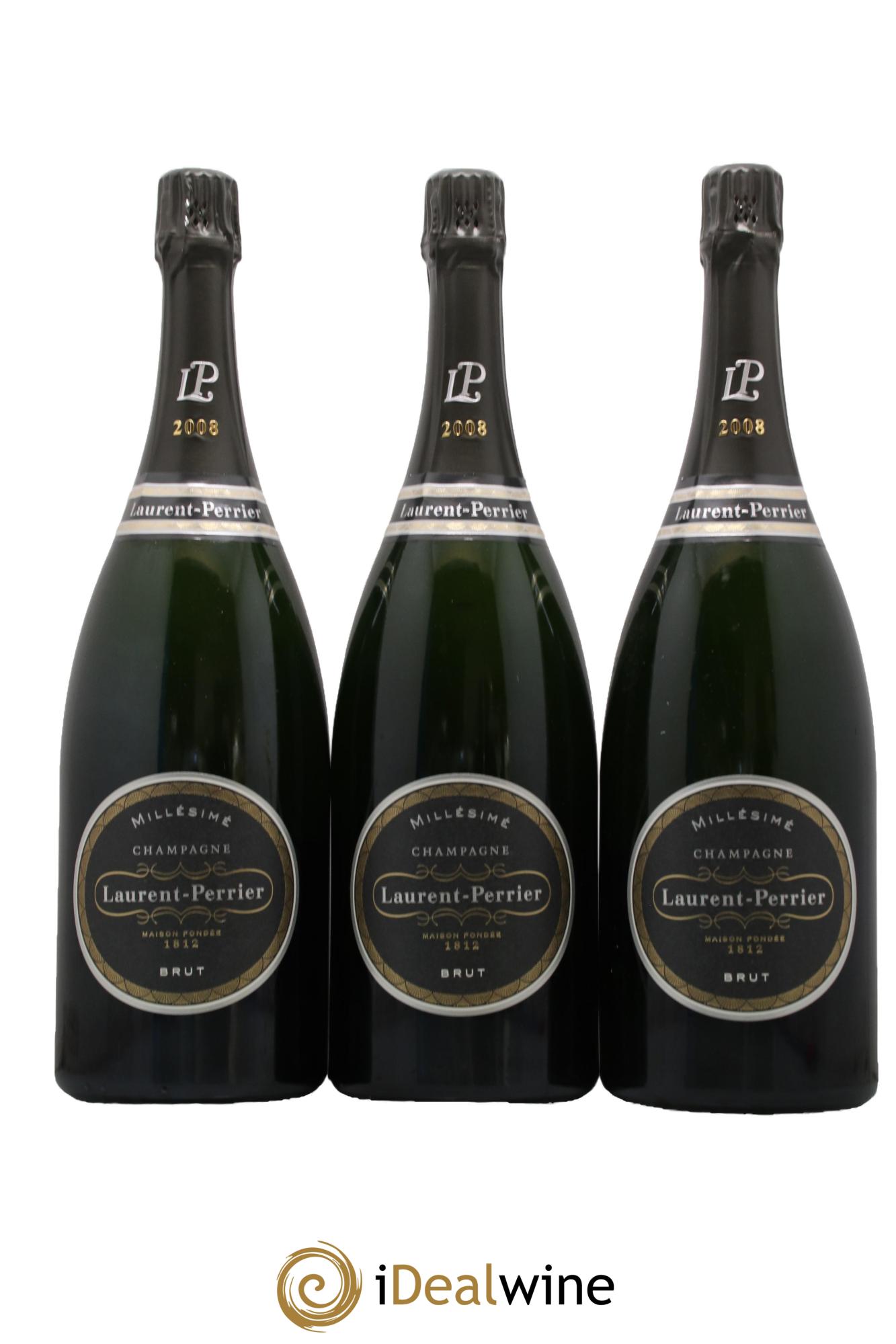 Brut Laurent Perrier 2008 - Lot de 3 magnums - 0