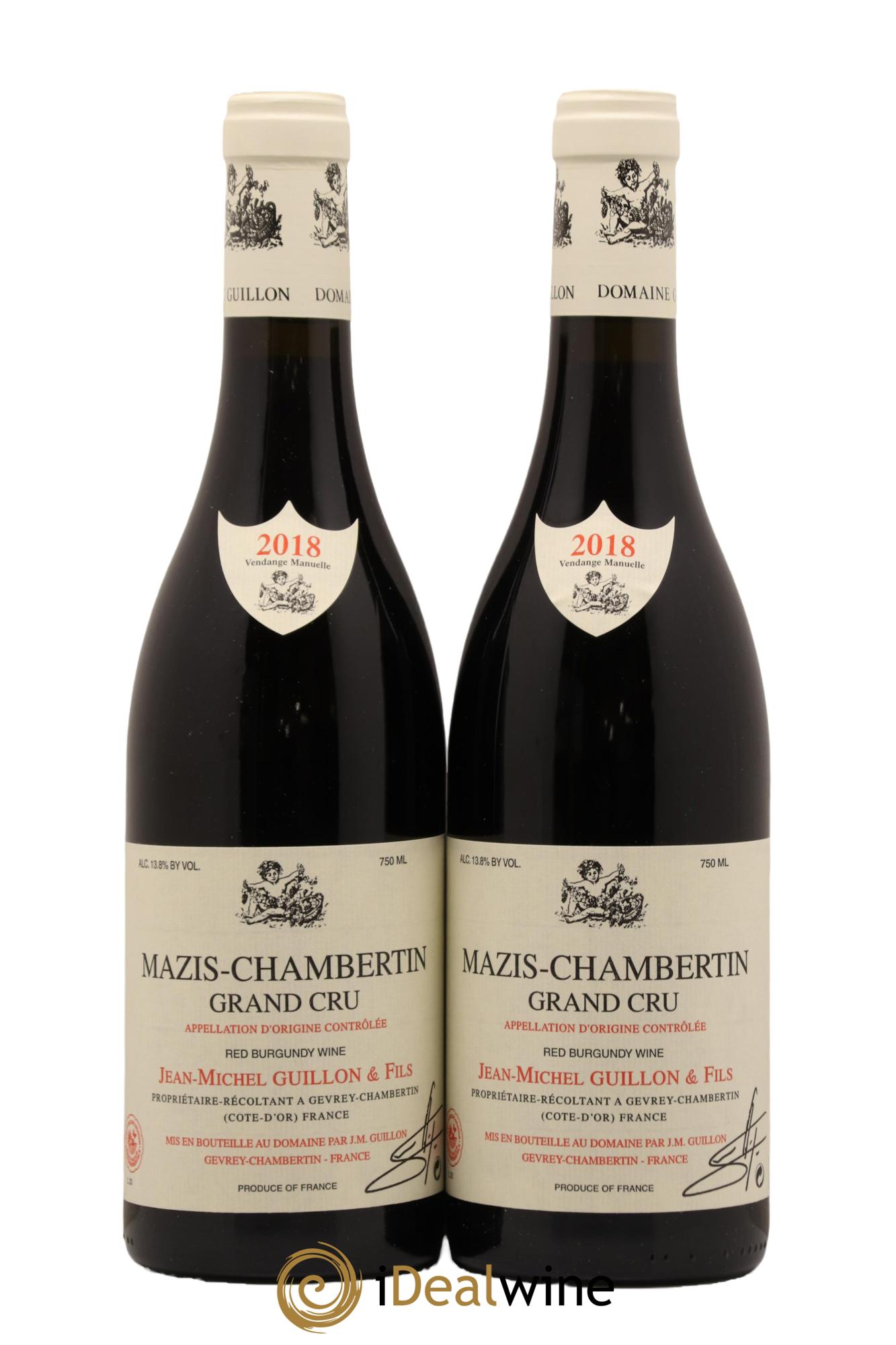 Mazis-Chambertin Grand Cru Jean-Michel Guillon 2018 - Lot de 2 bouteilles - 0