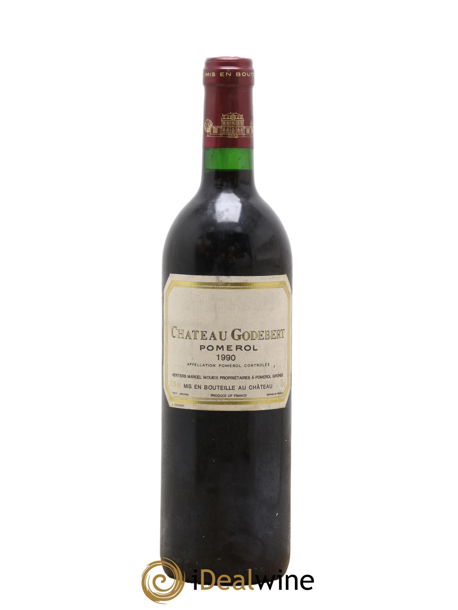 Pomerol Château Godebert 1990 - Lot de 1 bouteille - 0