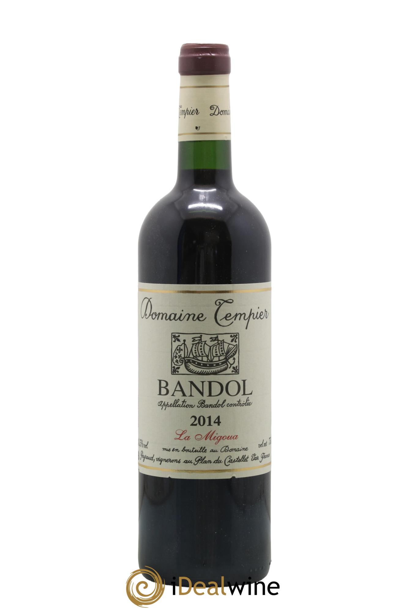Bandol Domaine Tempier Cuvée La Migoua Famille Peyraud 2014 - Lot de 1 bouteille - 0