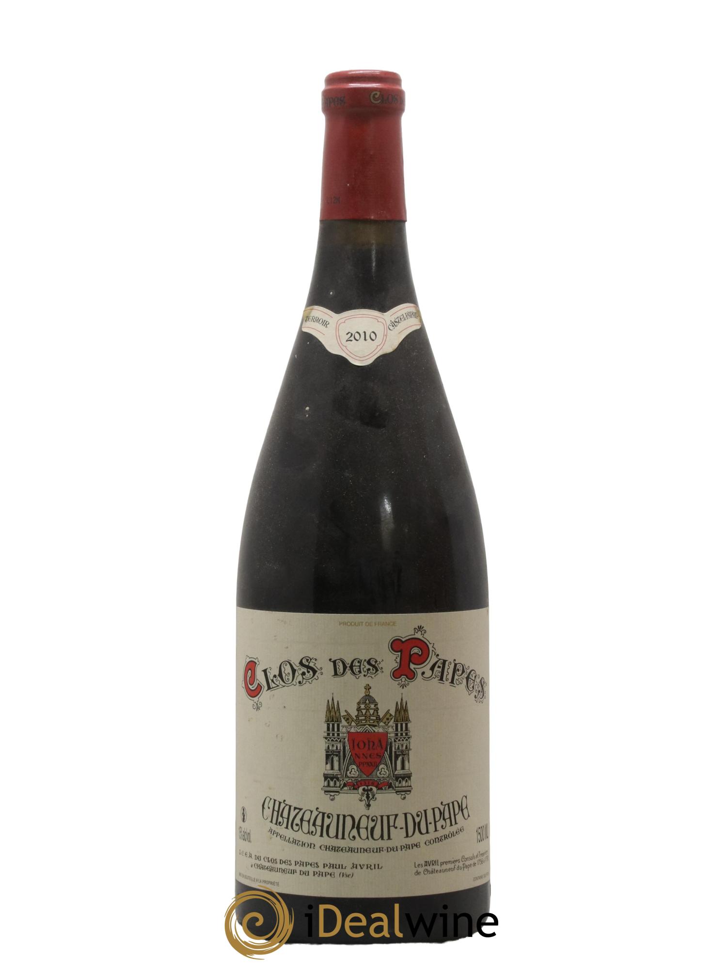 Châteauneuf-du-Pape Clos des Papes - Paul Avril 2010 - Lot de 1 magnum - 0