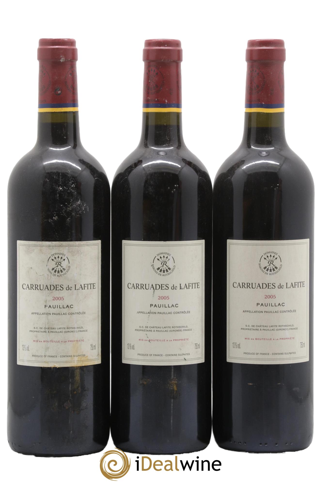 Carruades de Lafite Rothschild Second Vin 2005 - Posten von 3 Flaschen - 1