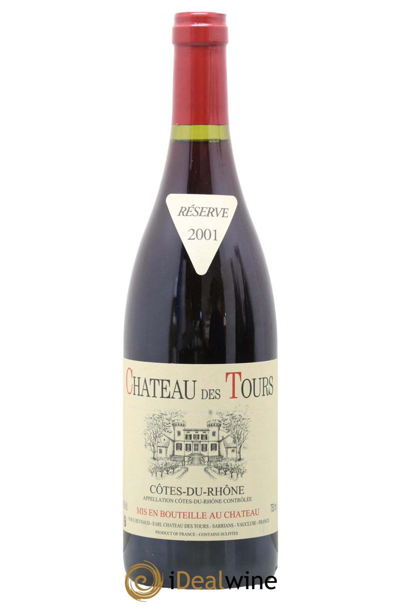 Côtes-du-Rhône Château des Tours Emmanuel Reynaud 2001 - Posten von 1 Flasche - 0